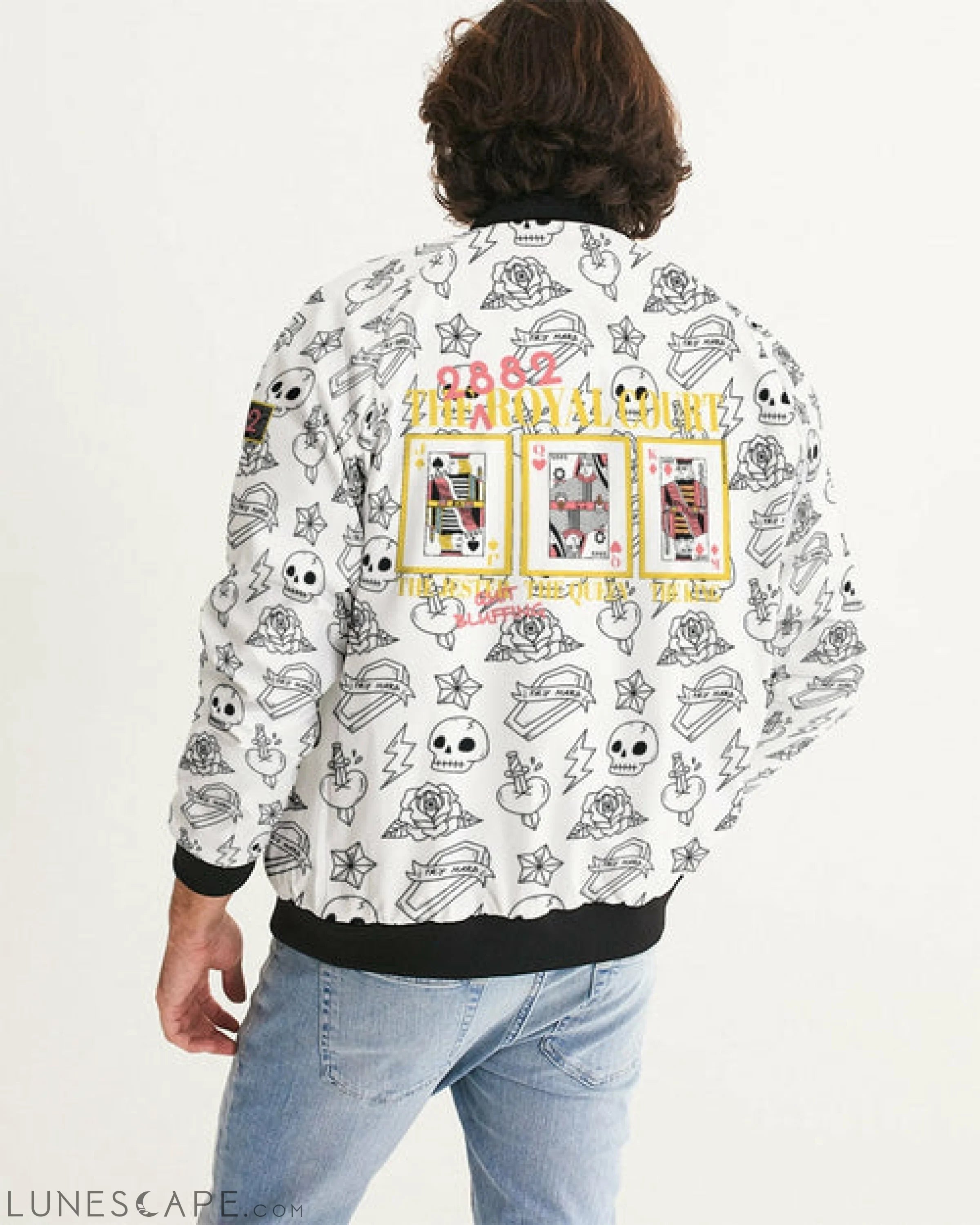 2882Sport™ Pre-Punk-Prep Men's Bomber Jacket LUNESCAPE