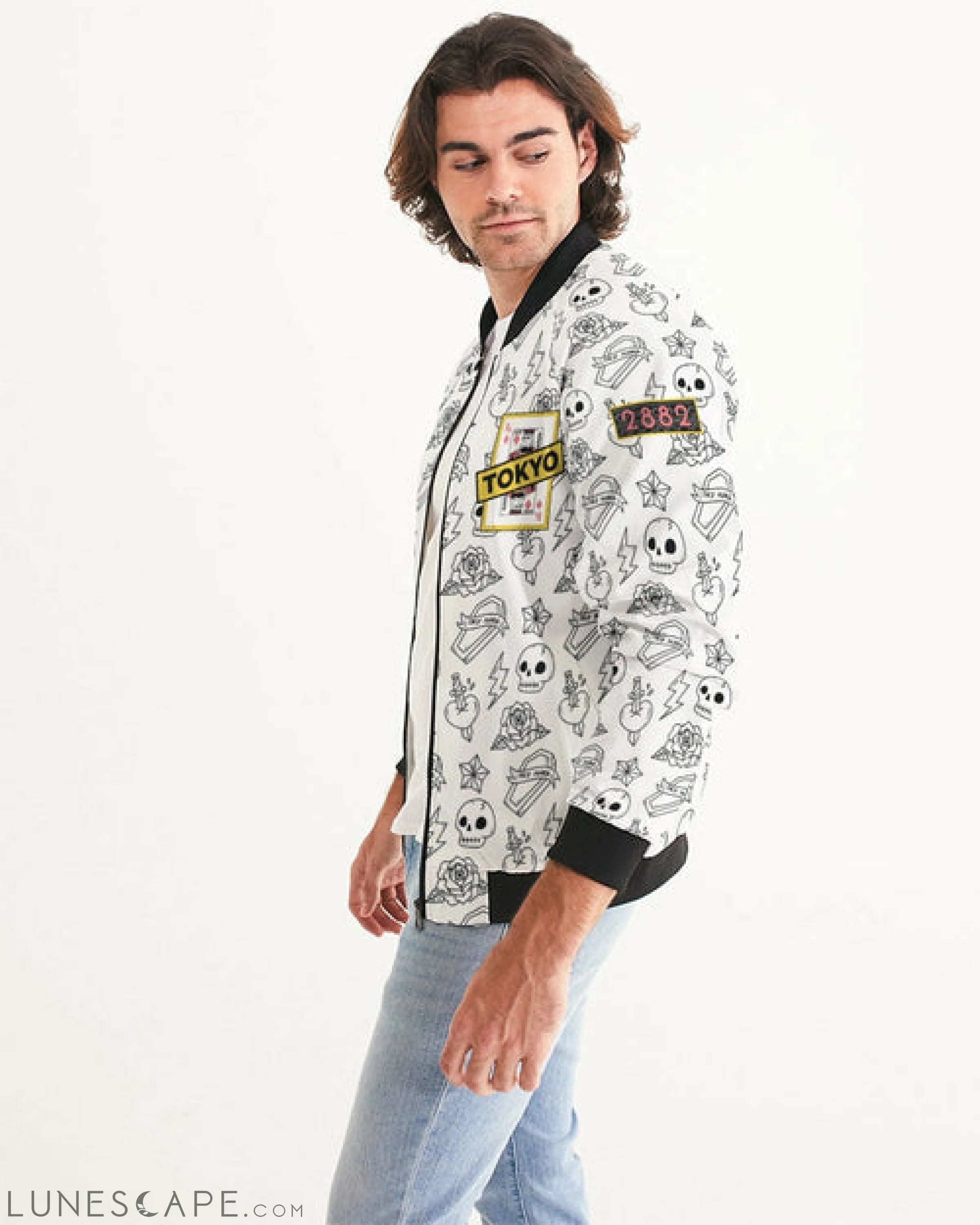 2882Sport™ Pre-Punk-Prep Men's Bomber Jacket LUNESCAPE
