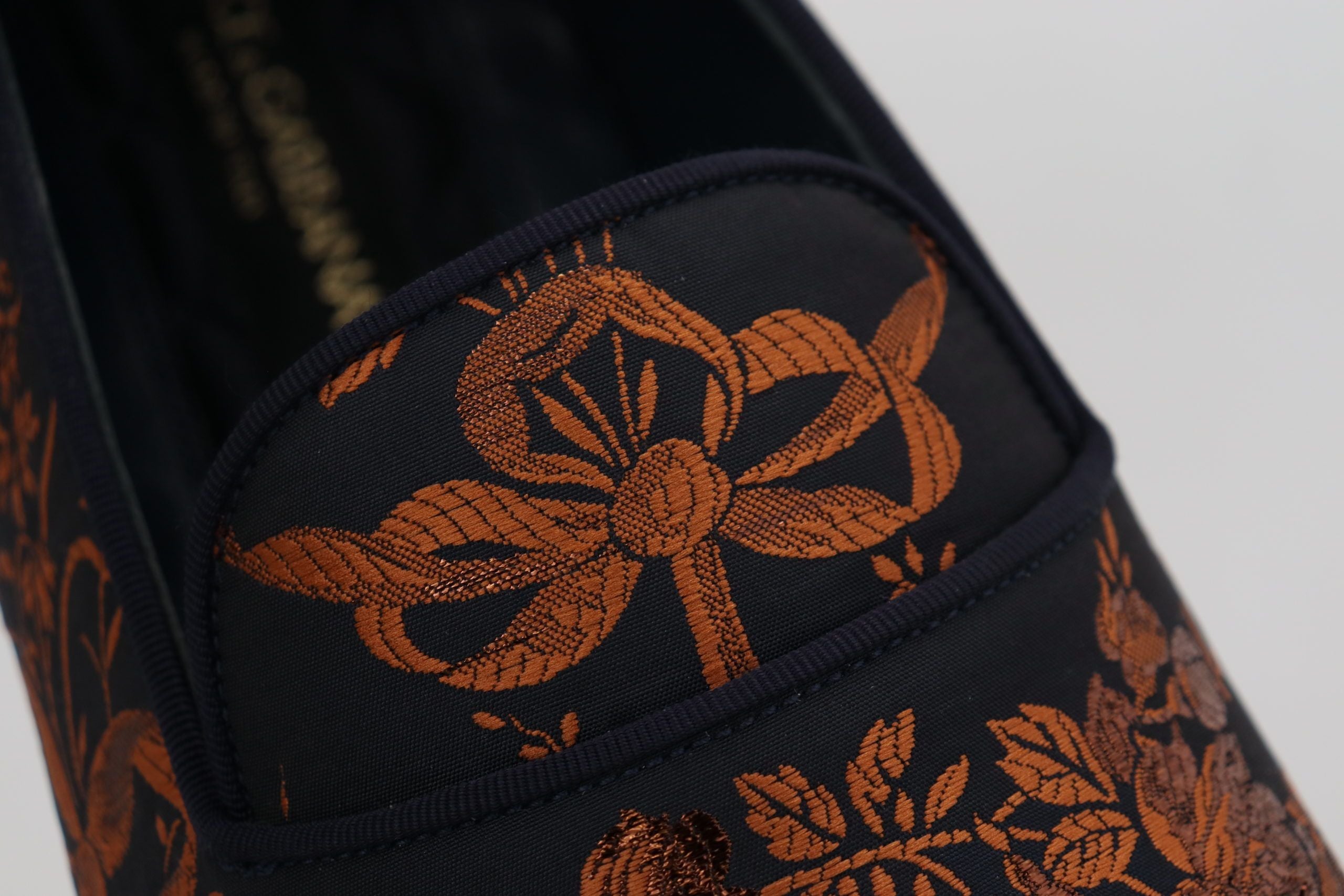 Dolce & Gabbana Blue Rust Floral Loafer