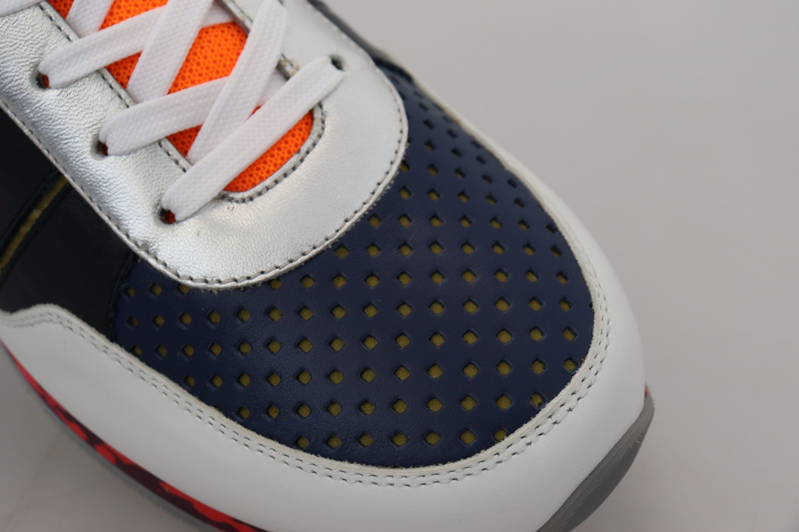 Dolce & Gabbana Multicolor Leather Sport Low Top Sneakers LUNESCAPE