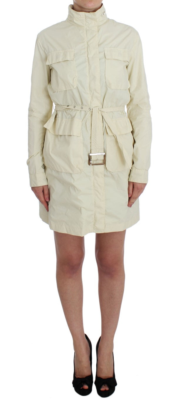 P.A.R.O.S.H. Beige Weather Proof Trench Jacket Coat LUNESCAPE