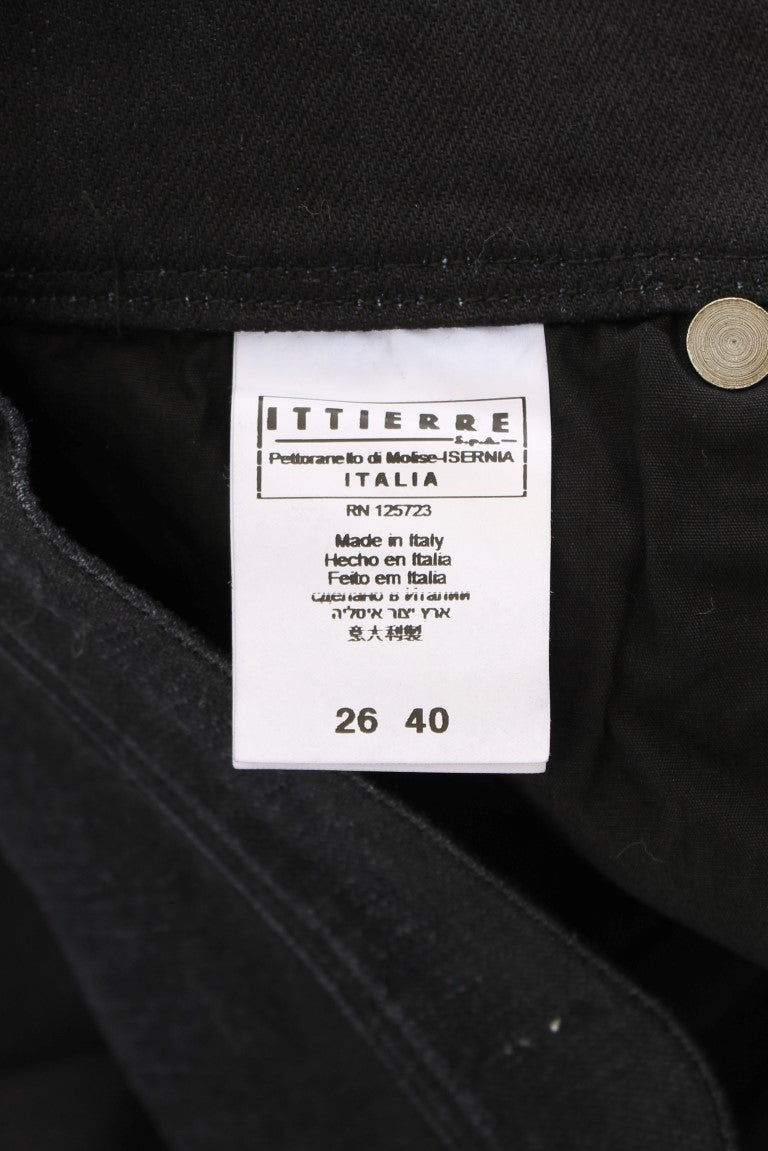Ermanno Scervino Blue Cotton Blend Slim Fit Bootcut Jeans LUNESCAPE