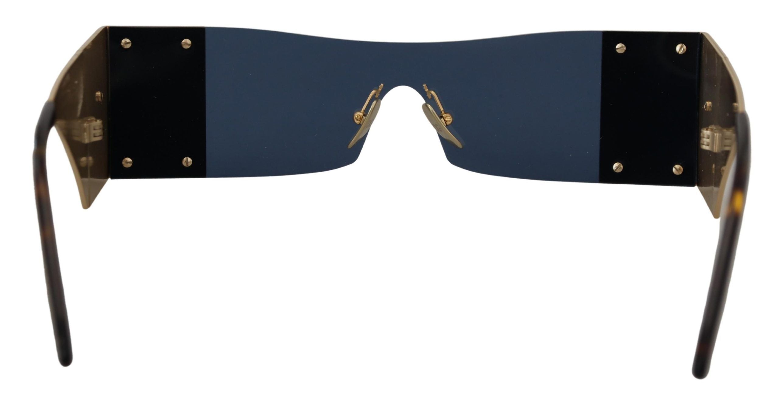 Dolce & Gabbana Gold Metal Rectangle Shades DG2263 Sunglasses LUNESCAPE