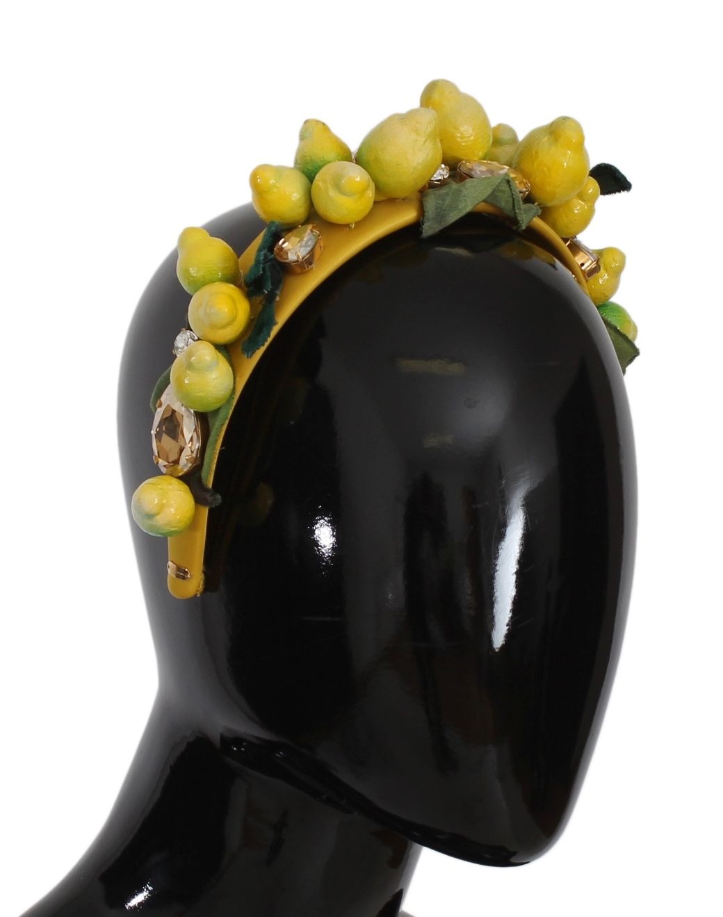 Dolce & Gabbana Yellow Lemons Sicily Crystal Diadem Tiara Headband LUNESCAPE
