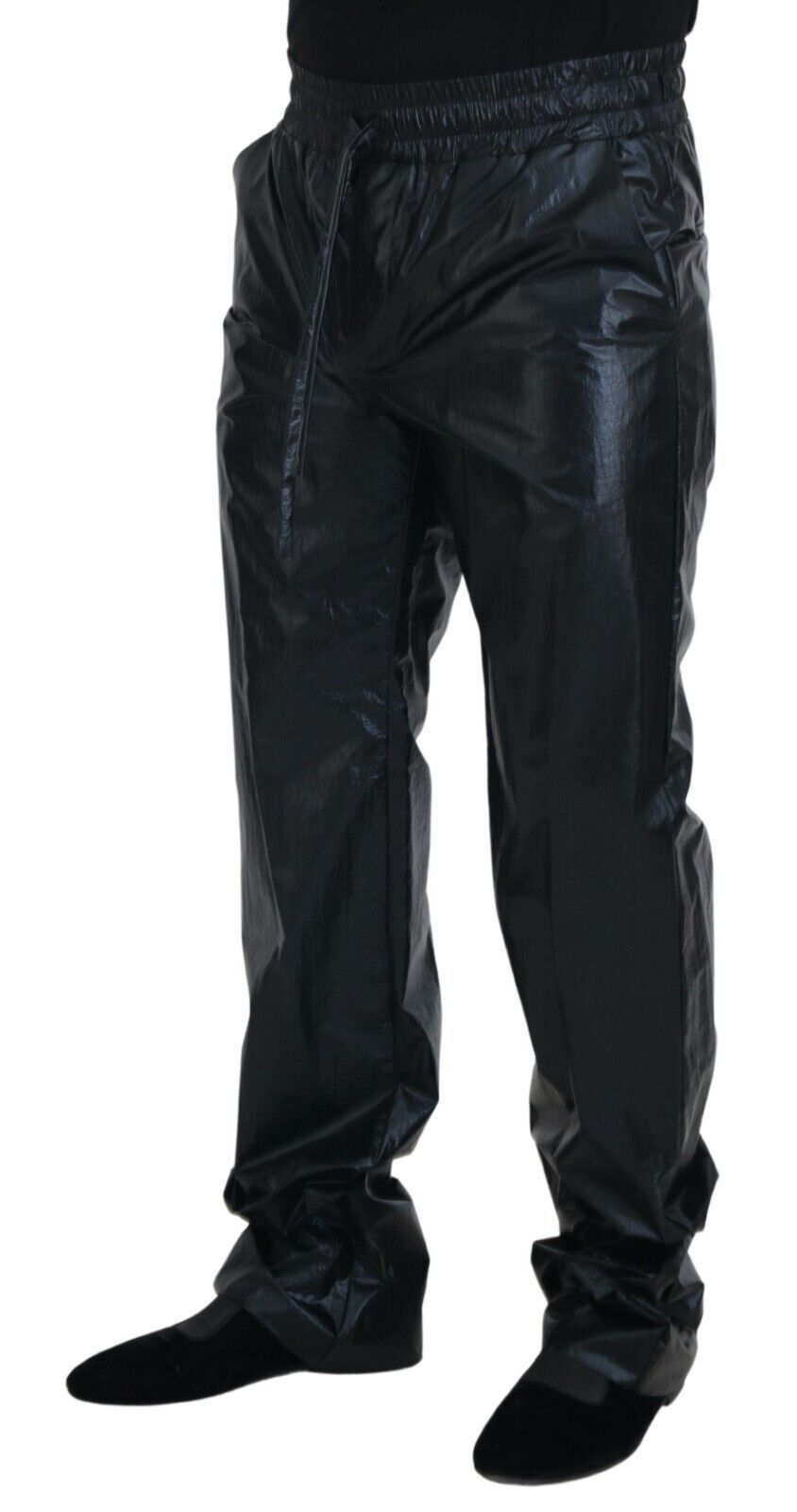 Dolce & Gabbana Black Windbreaker Track Pant