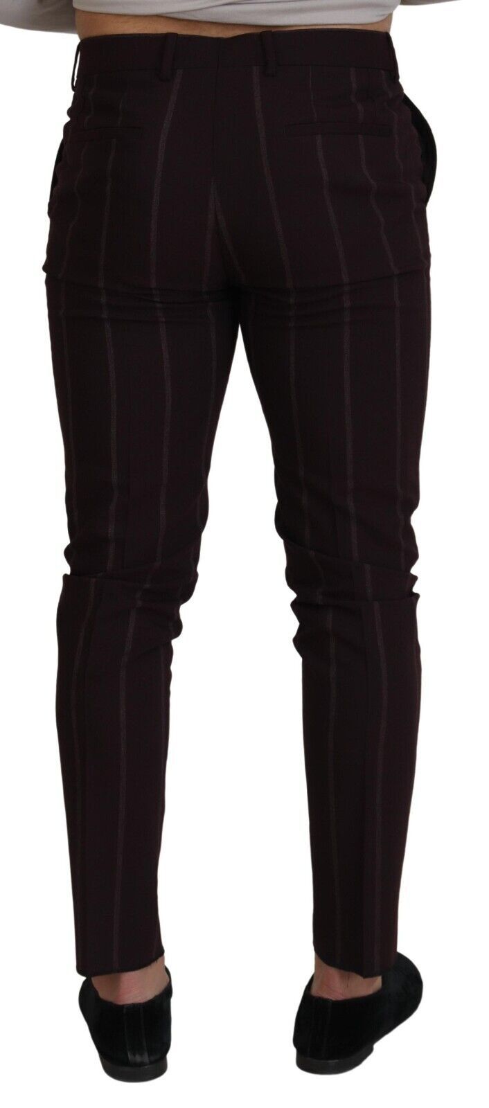 Dolce & Gabbana Elegant Brown Wool Blend Trousers LUNESCAPE