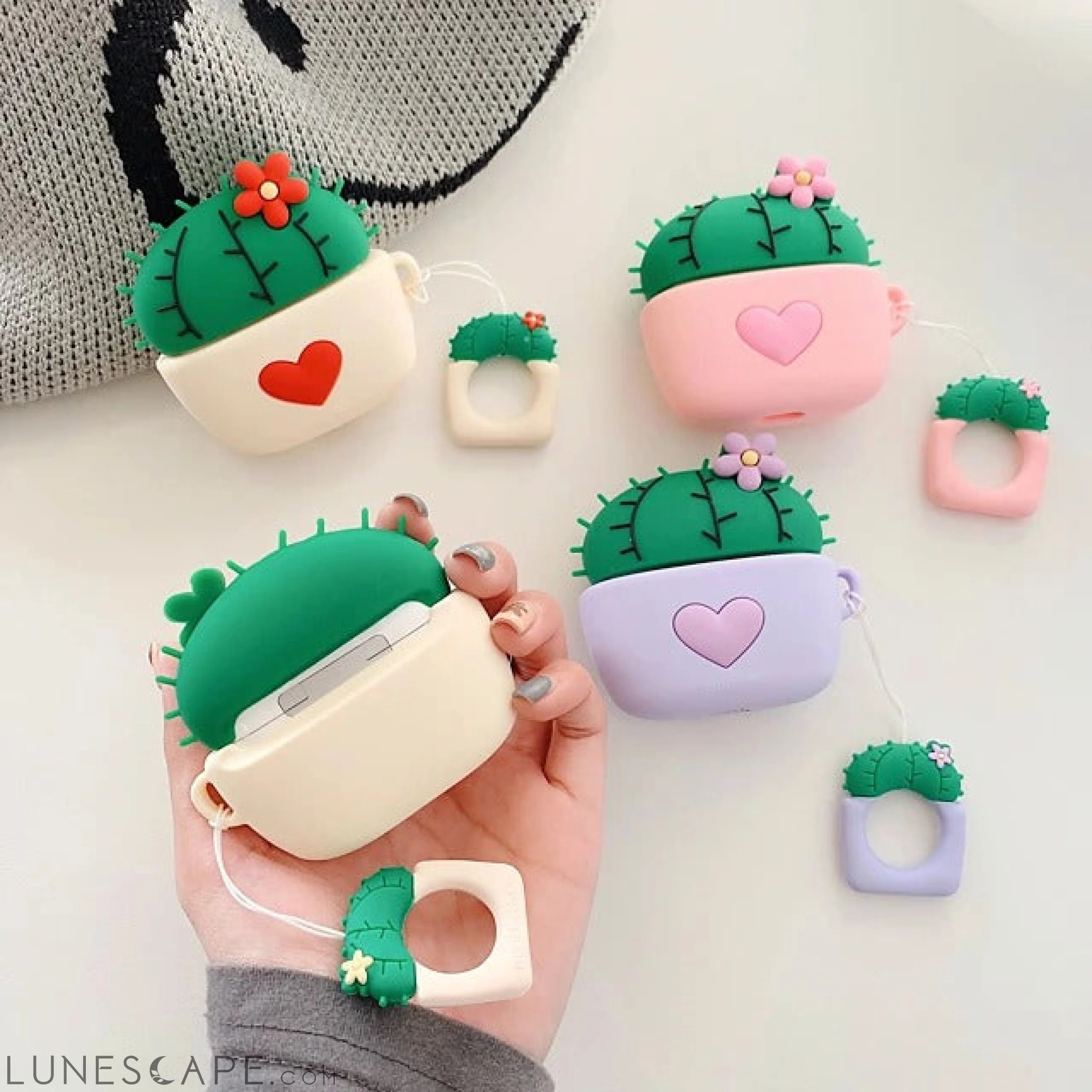 3D Cactus AirPods Pro Case LUNESCAPE