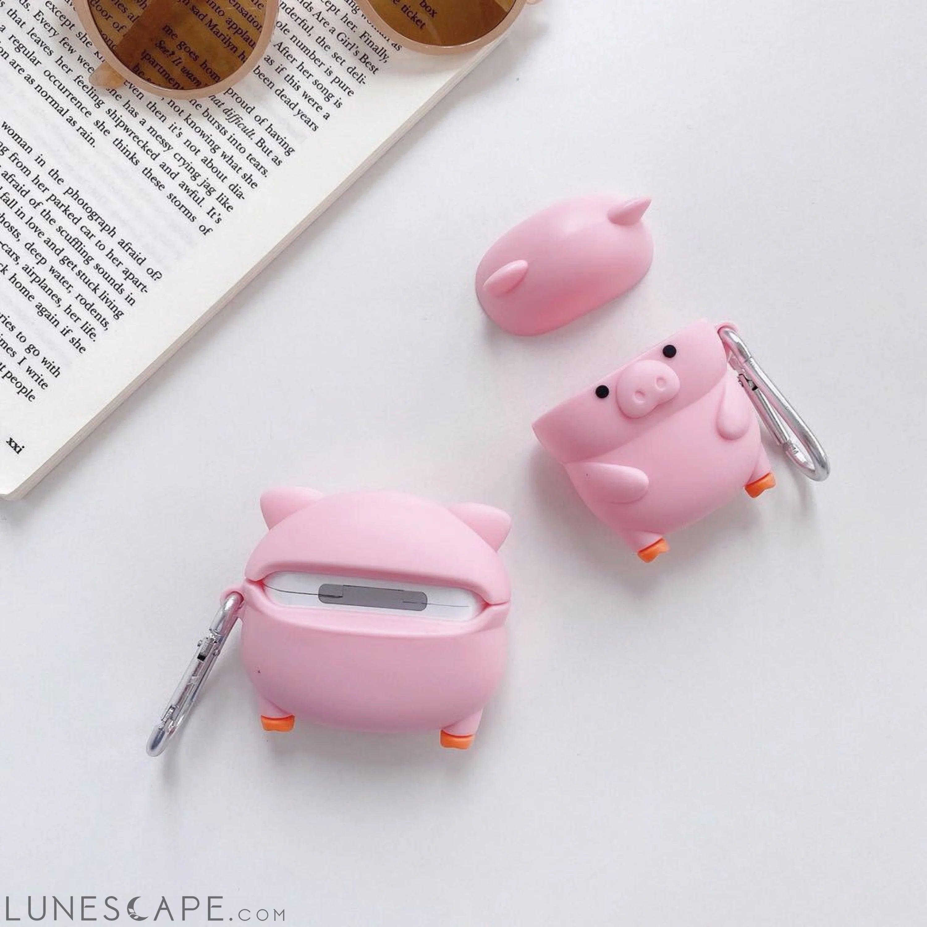 3D Cartoon pig Earphone Cases for Apple AirPods pro LUNESCAPE