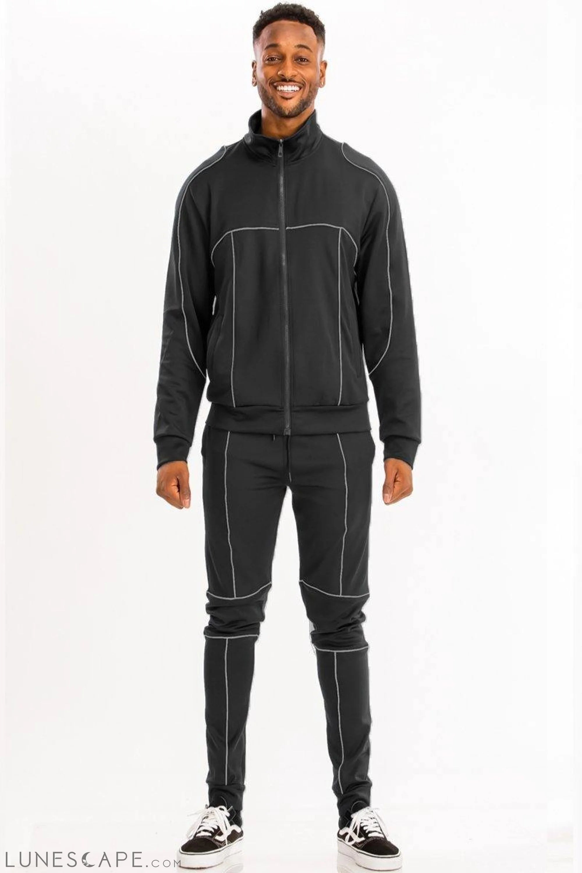 3M REFLECTIVE PIPE TRACK SET - Black LUNESCAPE