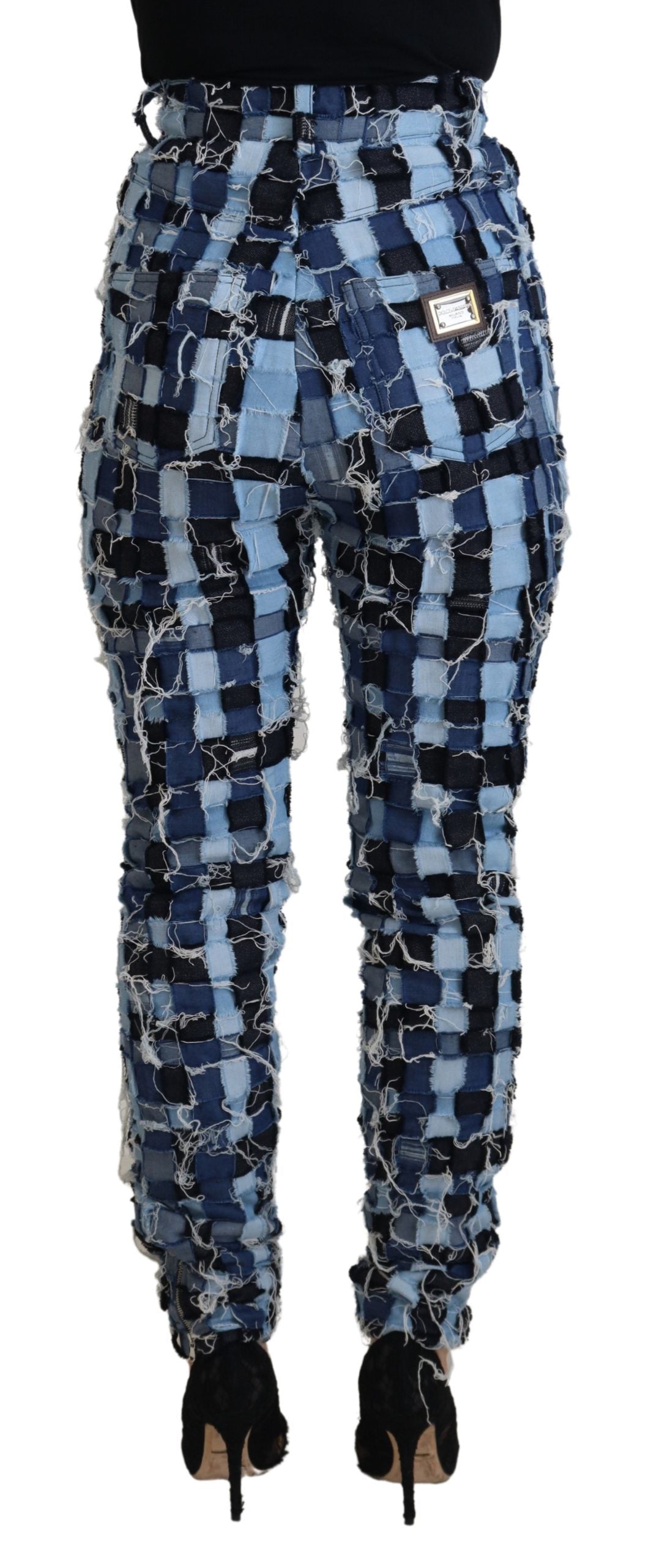 Dolce & Gabbana Multicolor Patchwork Cotton Denim Jeans LUNESCAPE