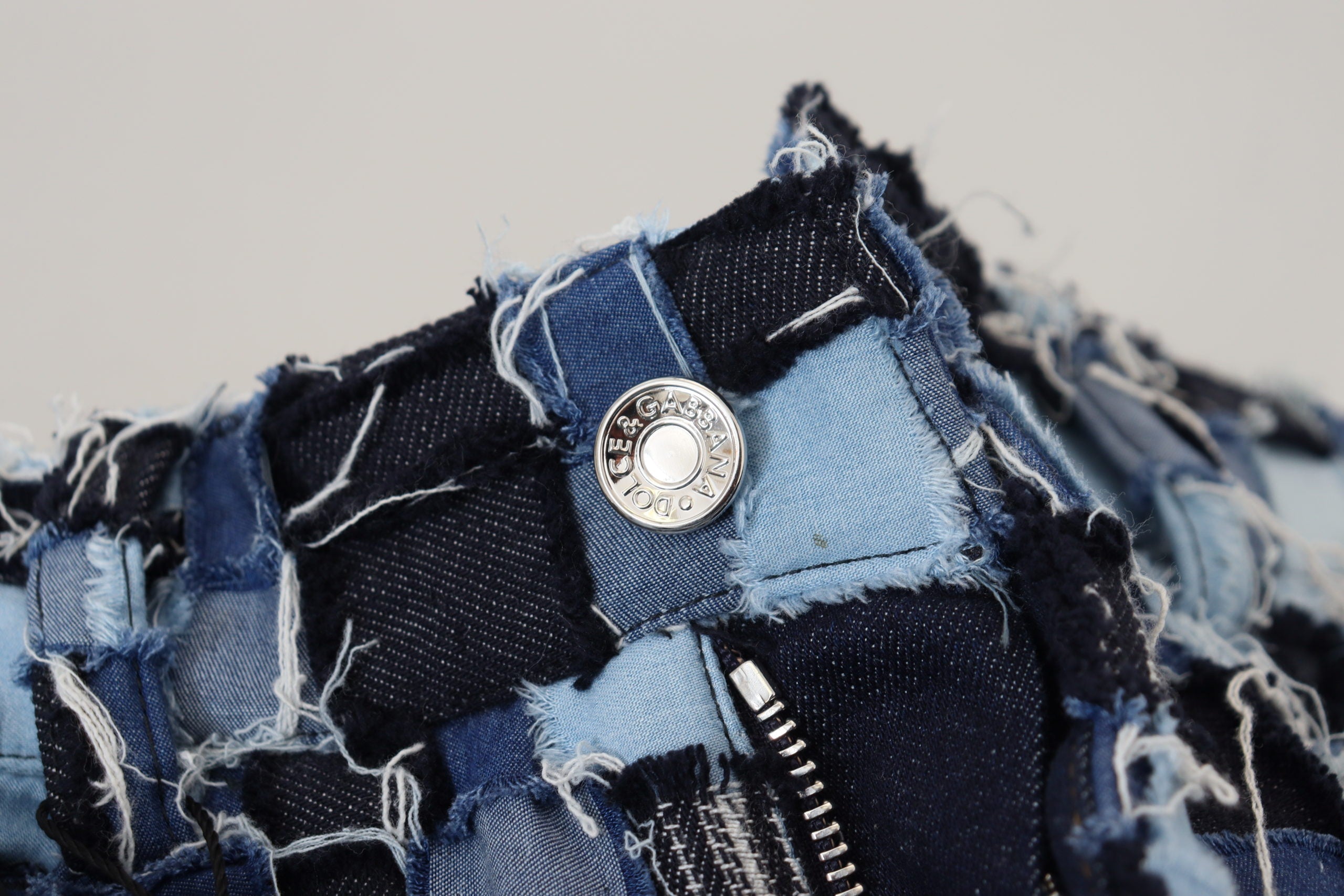 Dolce & Gabbana Multicolor Patchwork Cotton Denim Jeans LUNESCAPE