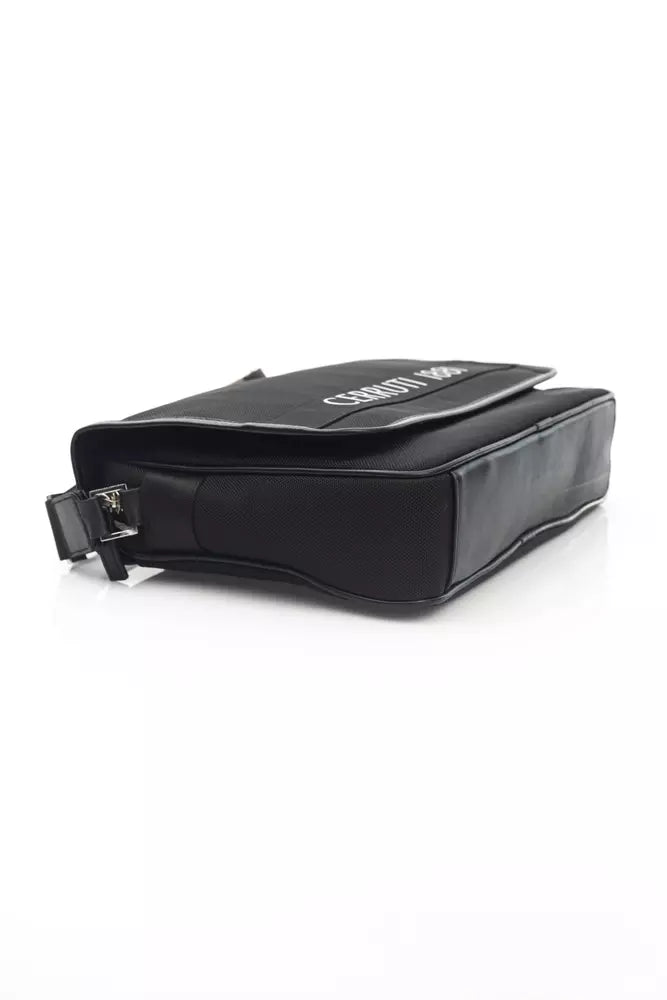 Cerruti 1881 Black Nylon Men Crossbody