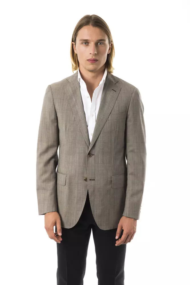 Uominitaliani Gray Wool Men Blazer LUNESCAPE