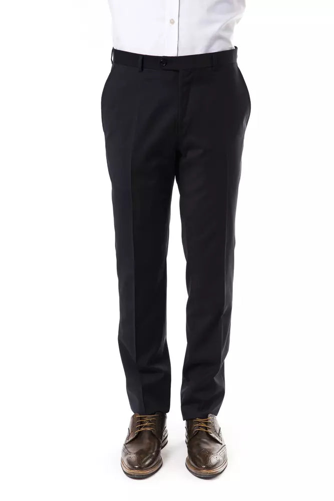 Uominitaliani Gray Wool Men Pant LUNESCAPE
