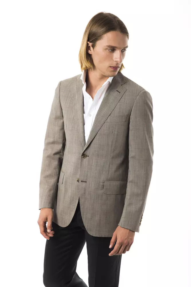 Uominitaliani Gray Wool Men Blazer LUNESCAPE