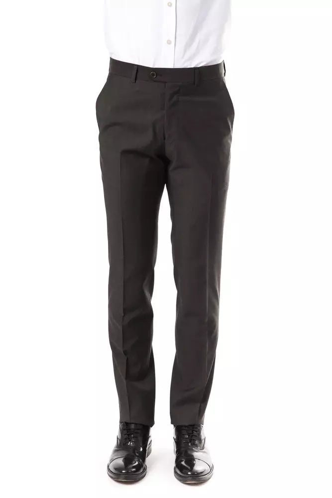 Uominitaliani Gray Wool Men's Pant LUNESCAPE
