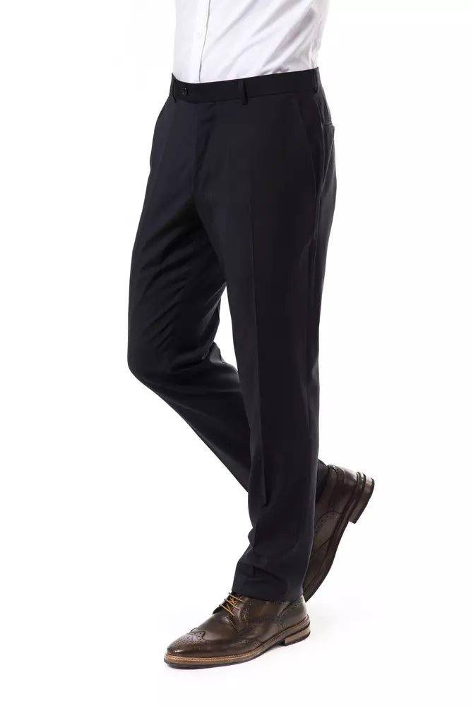 Uominitaliani Gray Wool Men Pant LUNESCAPE