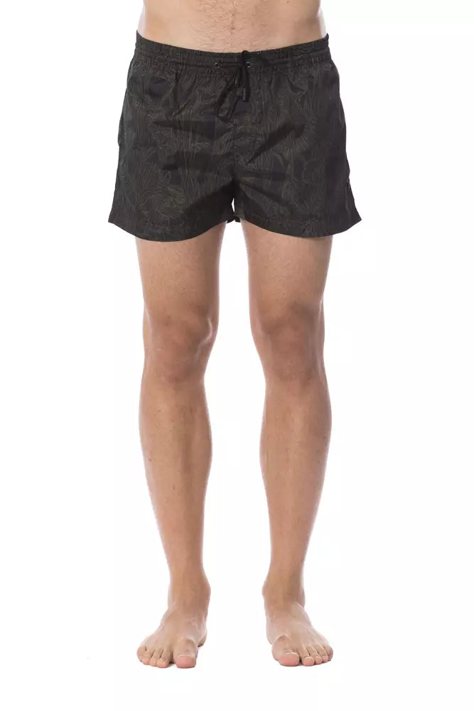 Roberto Cavalli Sport Army Polyester Men's Swimsuit
