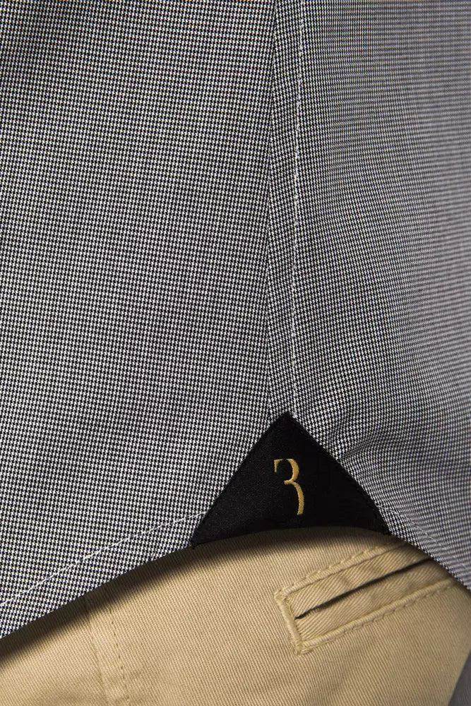 Billionaire Italian Couture Black Cotton Men's Shirt