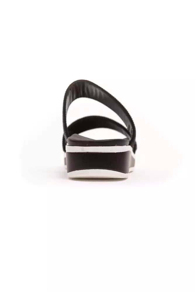 Péché Originel Chic Rhinestone Twin-Strap Low Sandals LUNESCAPE