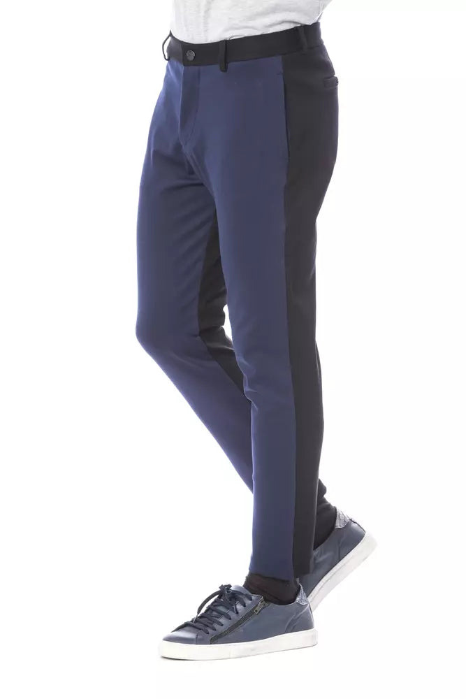 Verri Blue Men Tailored Trousers
