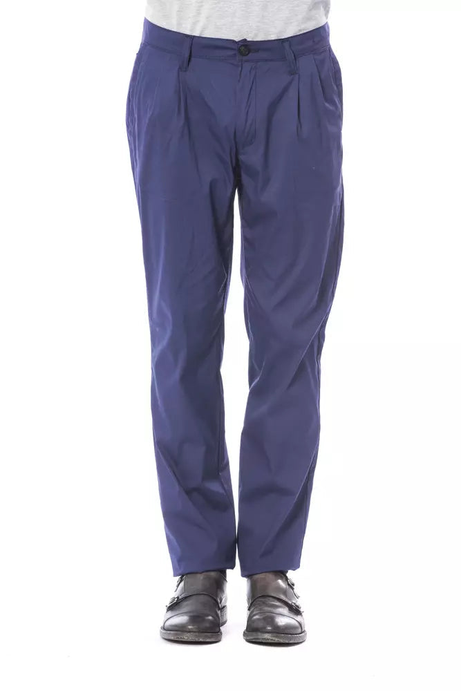 Verri Blue Cotton Men Pant LUNESCAPE