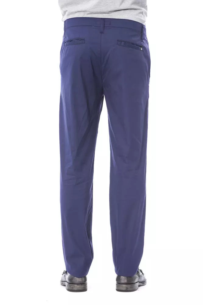 Verri Blue Cotton Men Pant LUNESCAPE