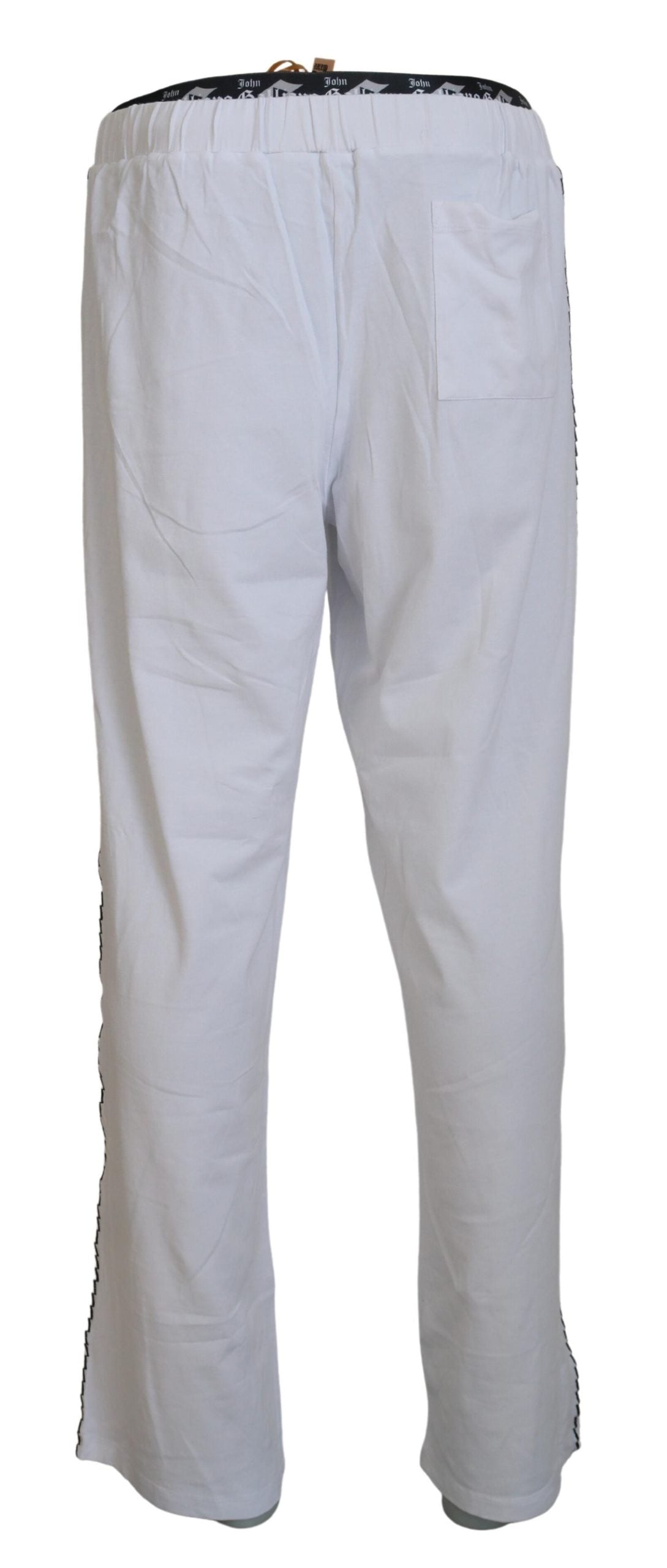 John Galliano White Drawstring Lounge Pant