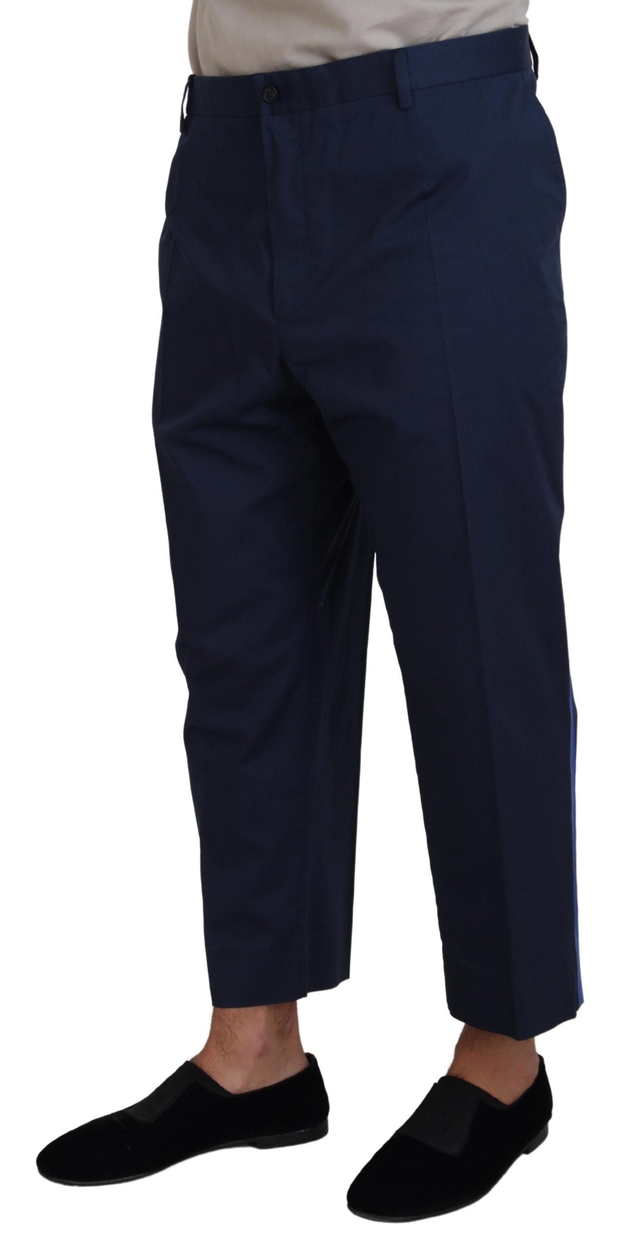 Dolce & Gabbana Chic Cropped Wool-Blend Trousers LUNESCAPE