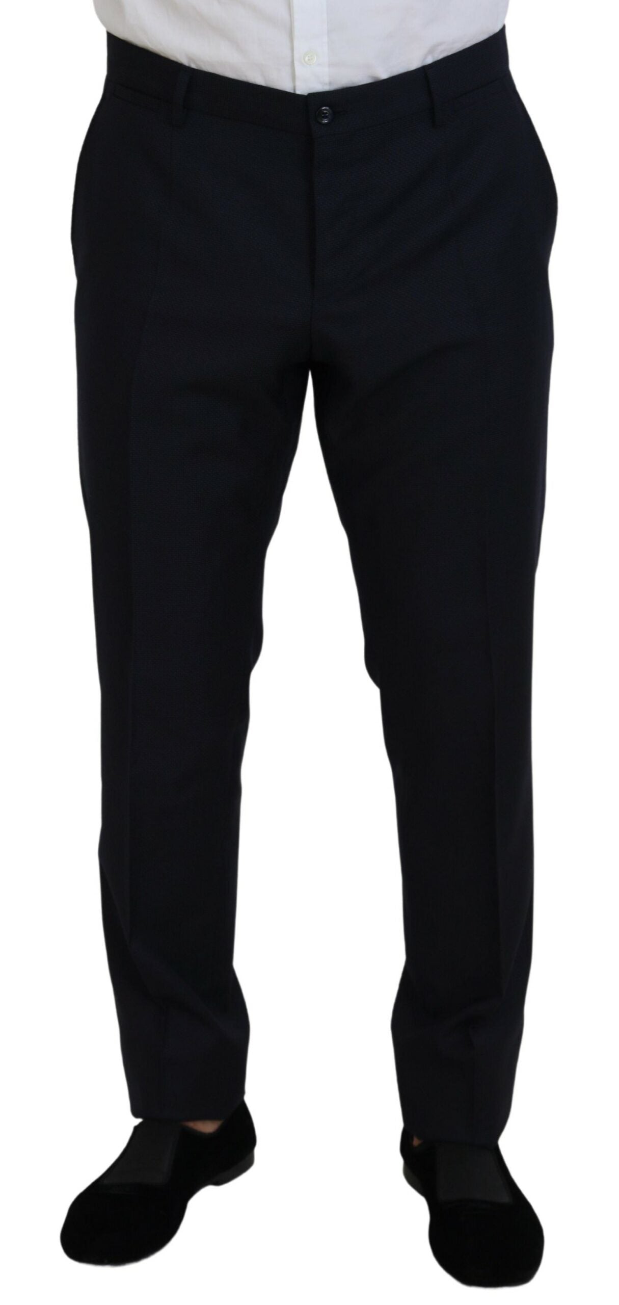 Dolce & Gabbana Elegant Blue Martini Wool-Silk Blend Suit LUNESCAPE