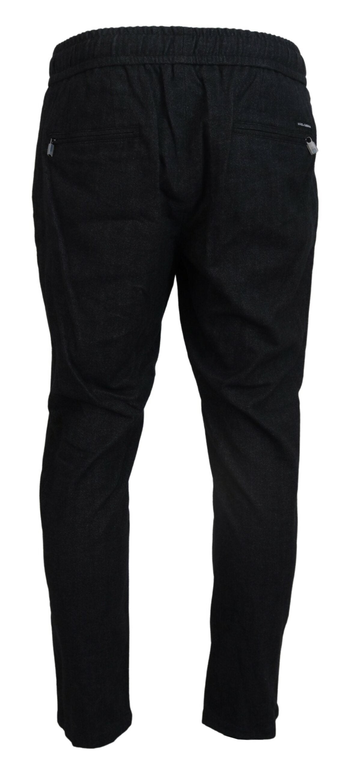 Dolce & Gabbana Grey Cotton Tapered Jeans