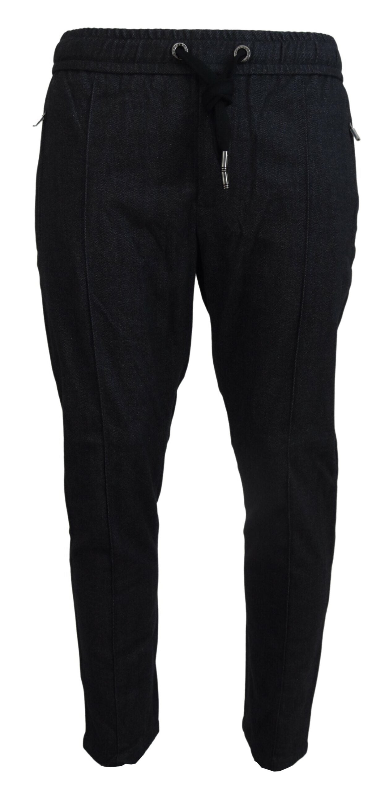 Dolce & Gabbana Grey Cotton Tapered Jeans
