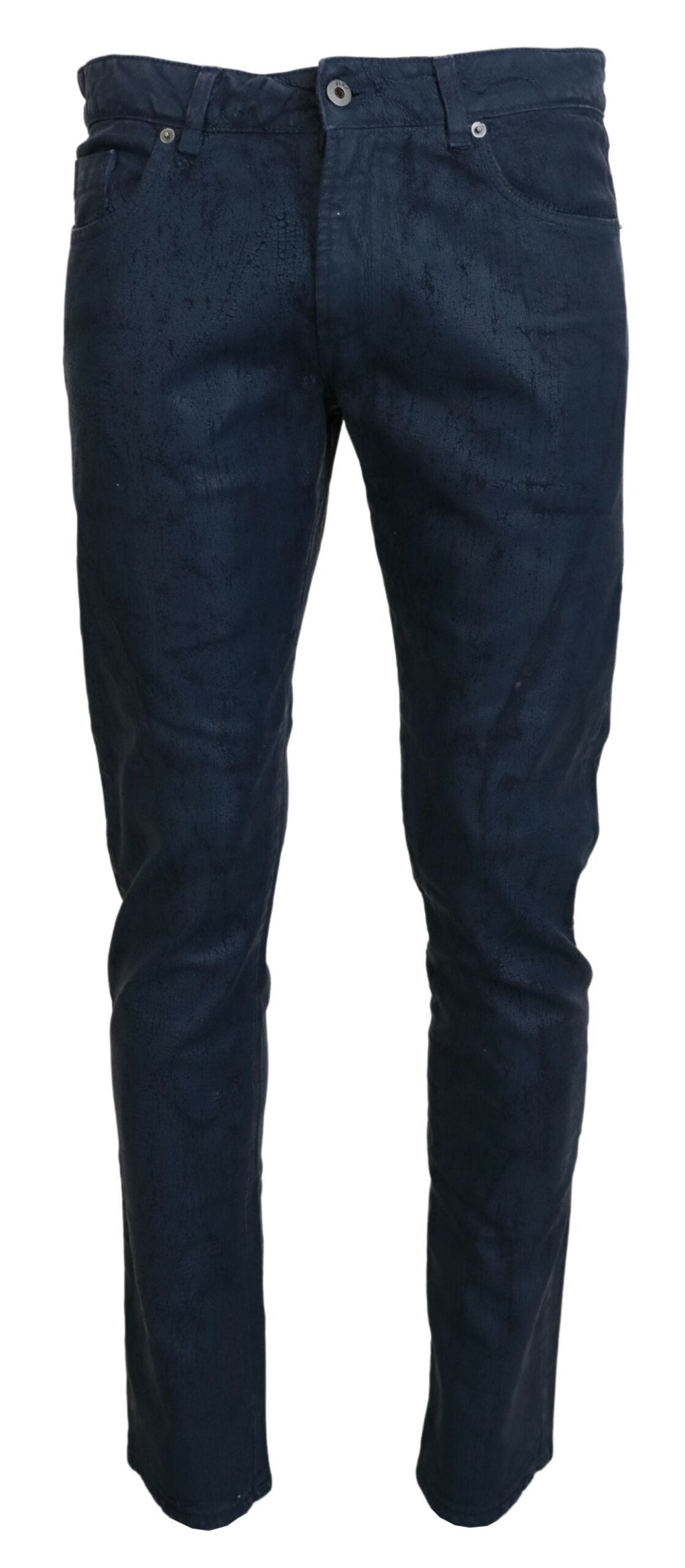 Exte Blue Cotton Tapered Slim Fit Men Casual Denim Jeans LUNESCAPE
