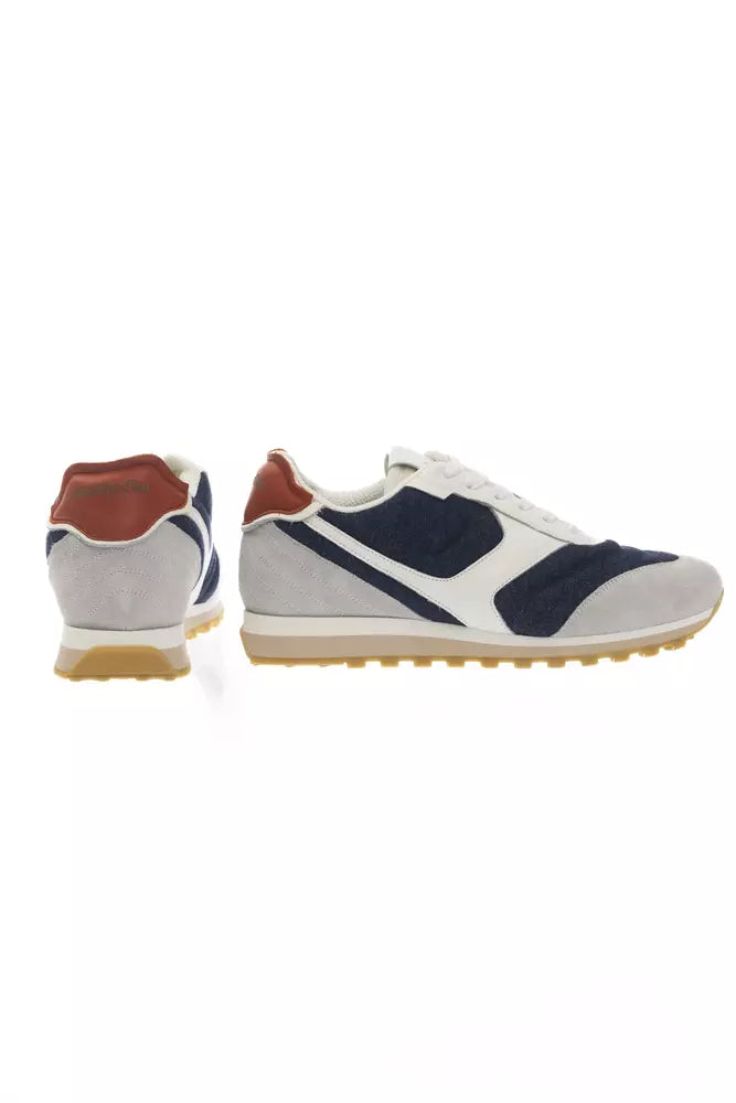Pantofola D'Oro Multicolored Lace-Up Sneaker with Rubber Sole LUNESCAPE