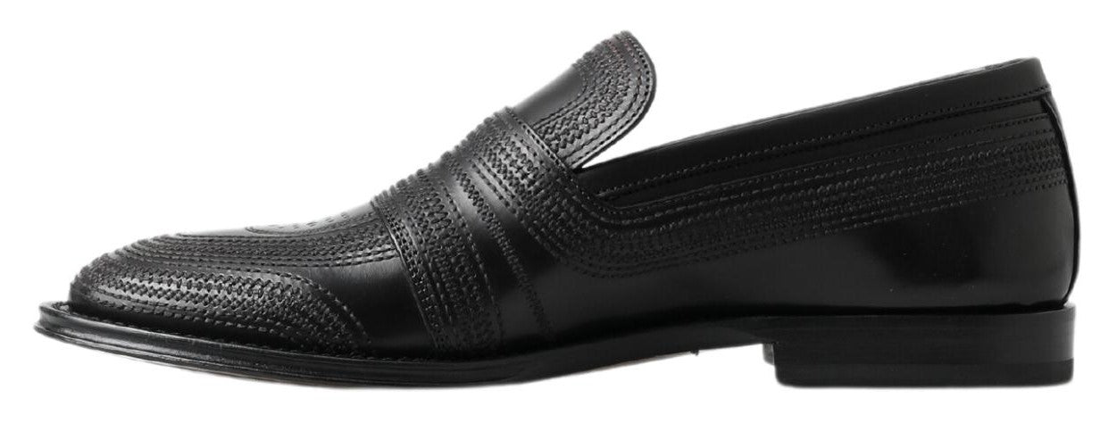 Dolce & Gabbana Black Leather Loafer
