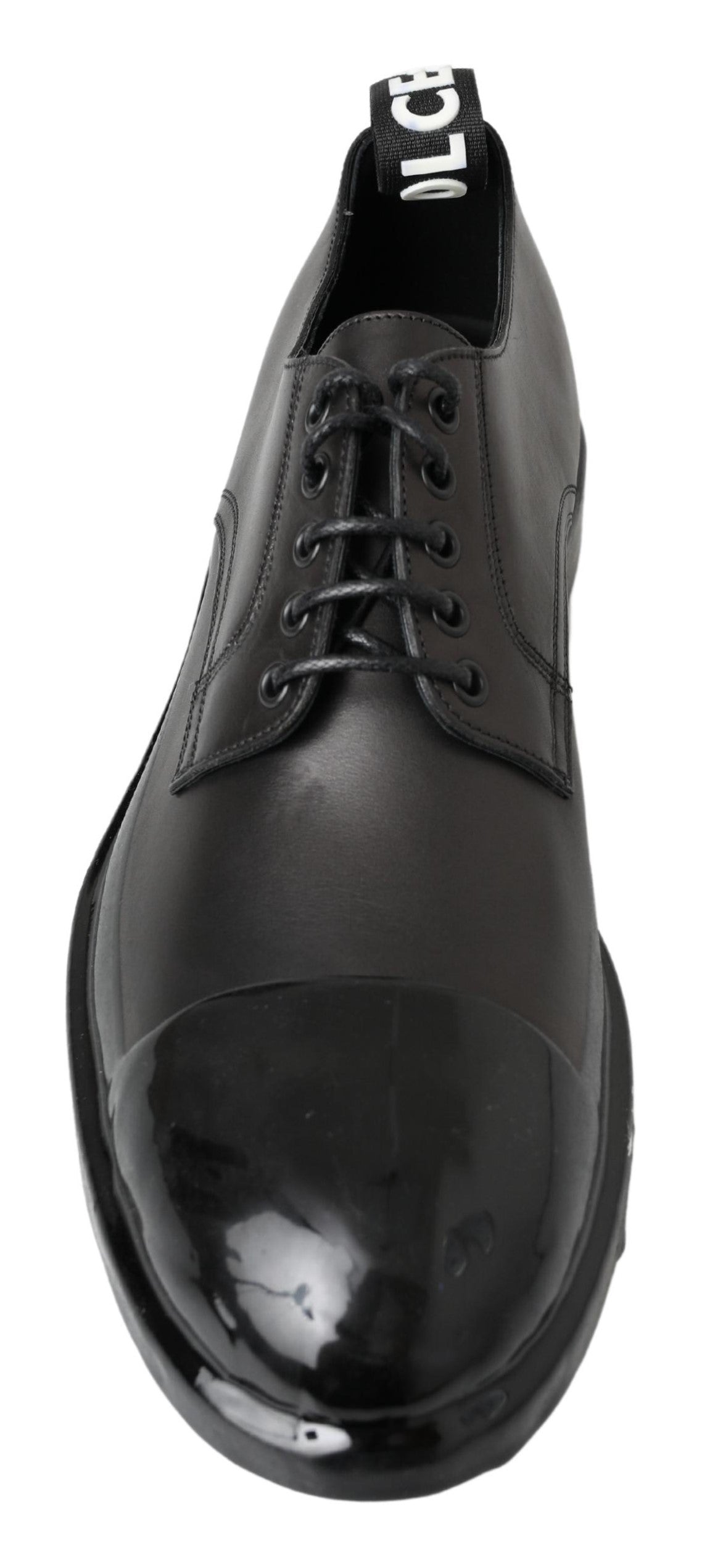 Dolce & Gabbana Black Leather Derby Dress Shoes LUNESCAPE
