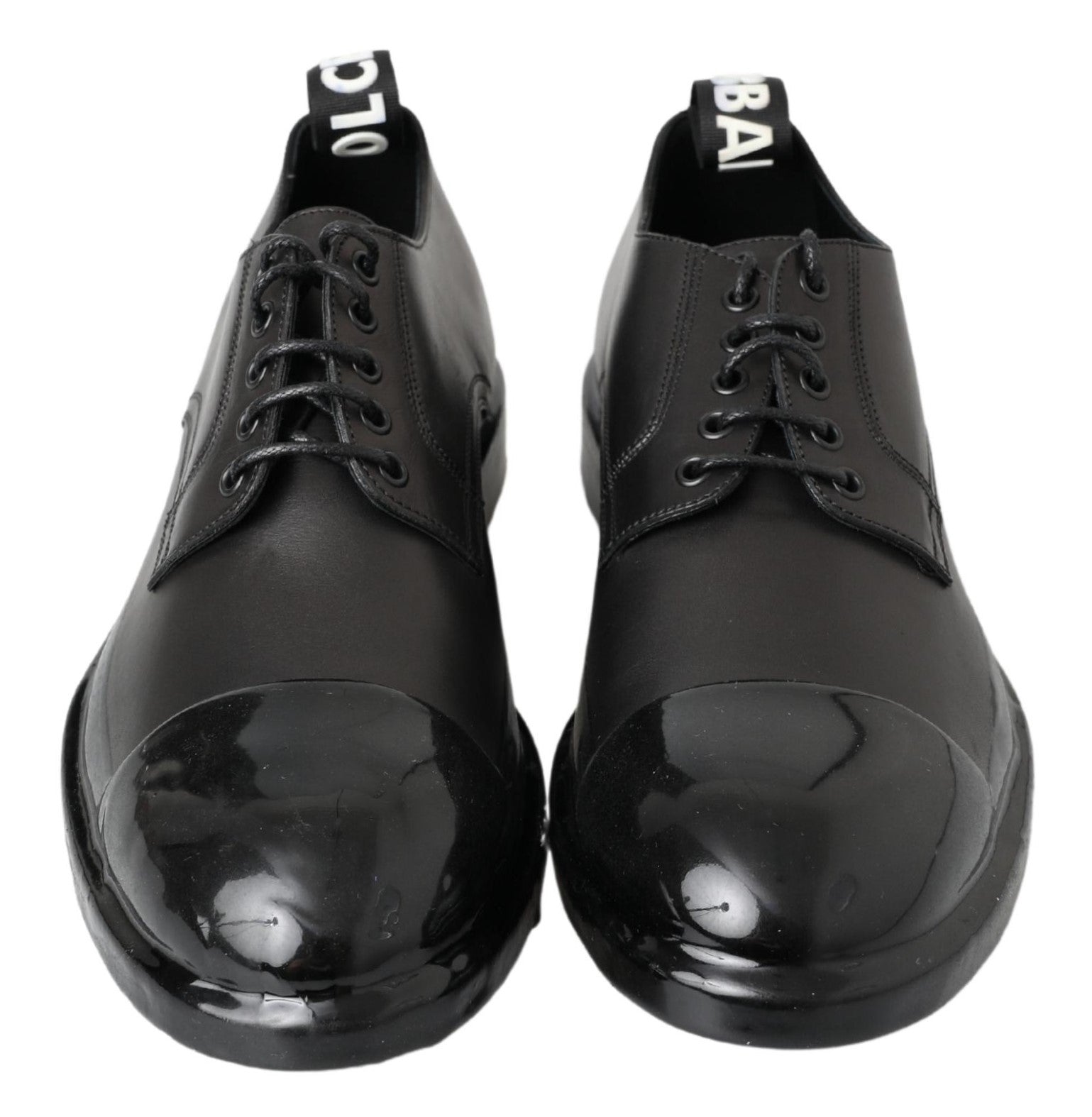 Dolce & Gabbana Black Leather Derby Dress Shoes LUNESCAPE