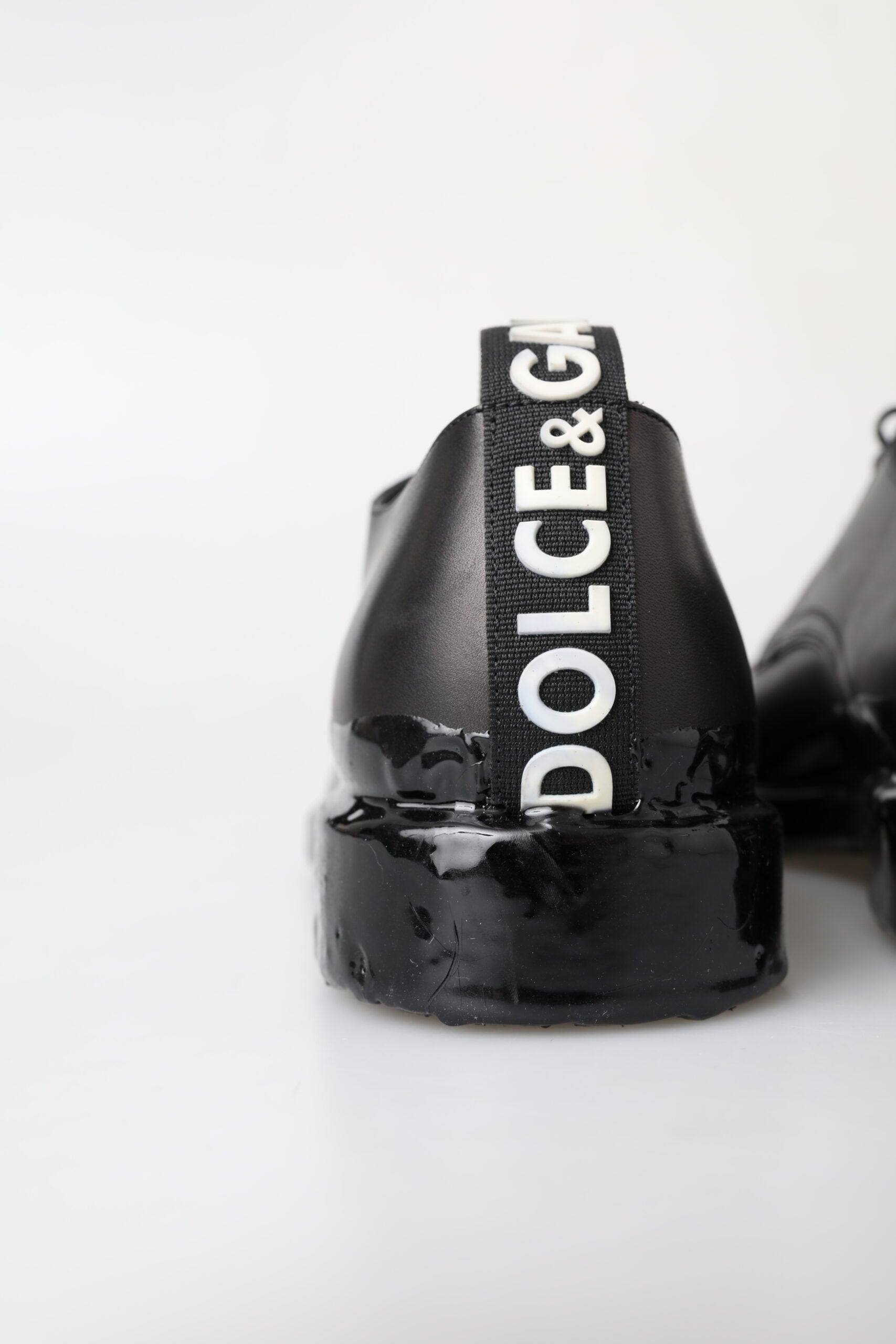 Dolce & Gabbana Black Leather Derby Dress Shoes LUNESCAPE