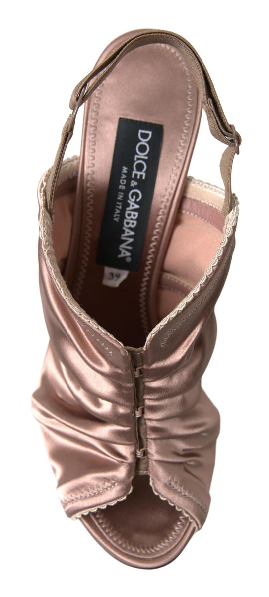 Dolce & Gabbana Light brown Slingback Style Fastening stiletto heels