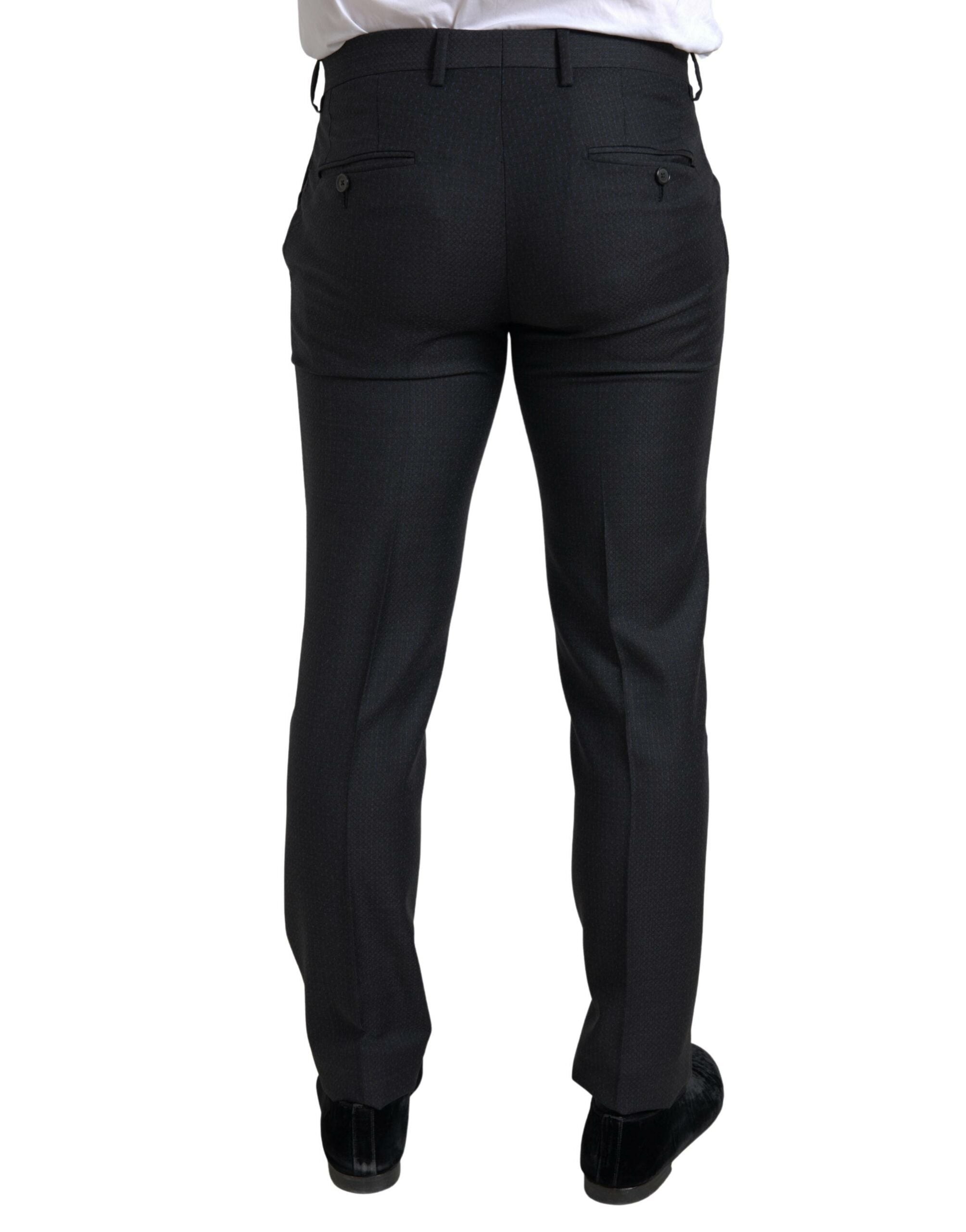 Dolce & Gabbana Black 3 Piece Single Breasted MARTINI Suit