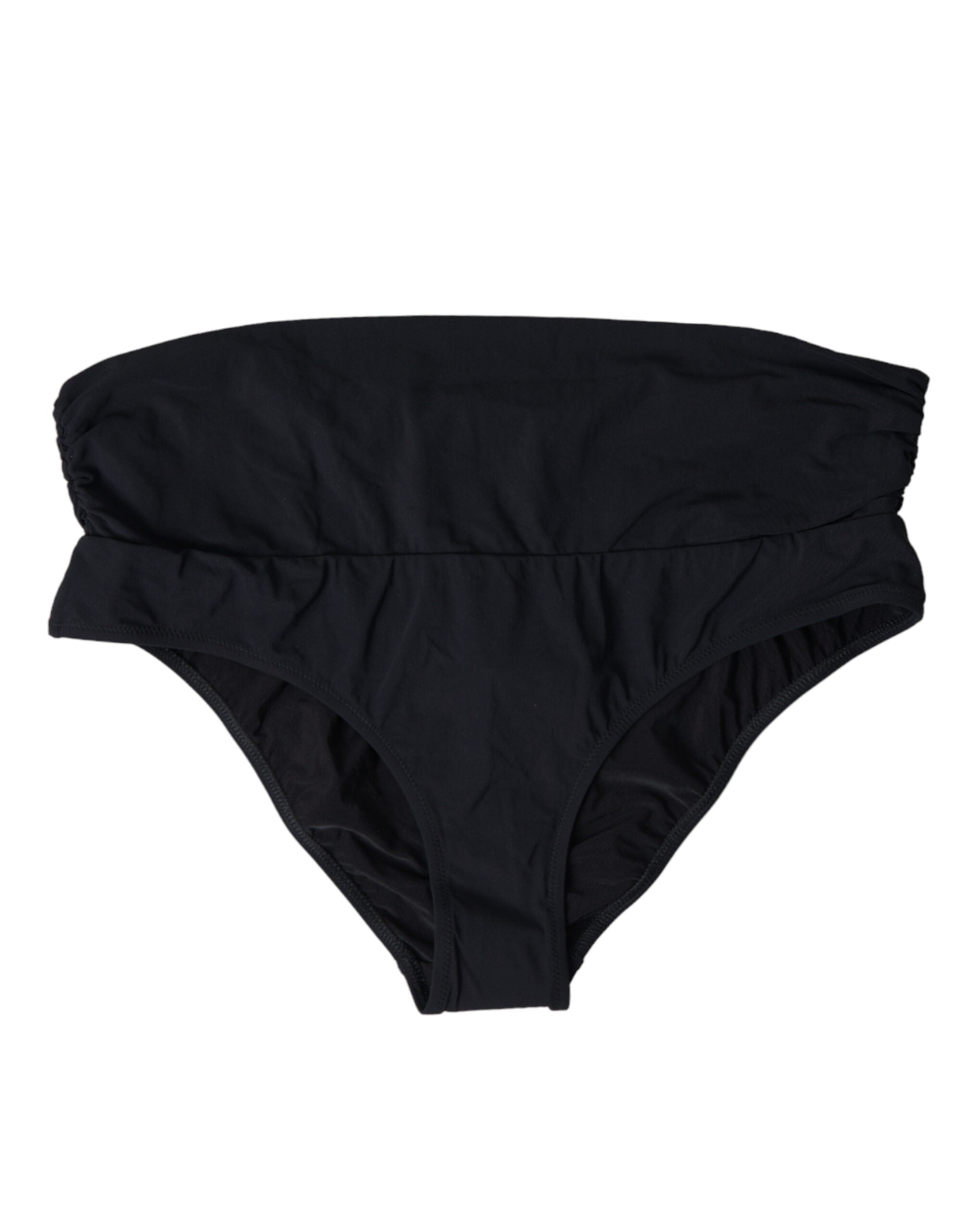 Dolce & Gabbana Black Stretch Swimwear Slip Bottom Bikini LUNESCAPE