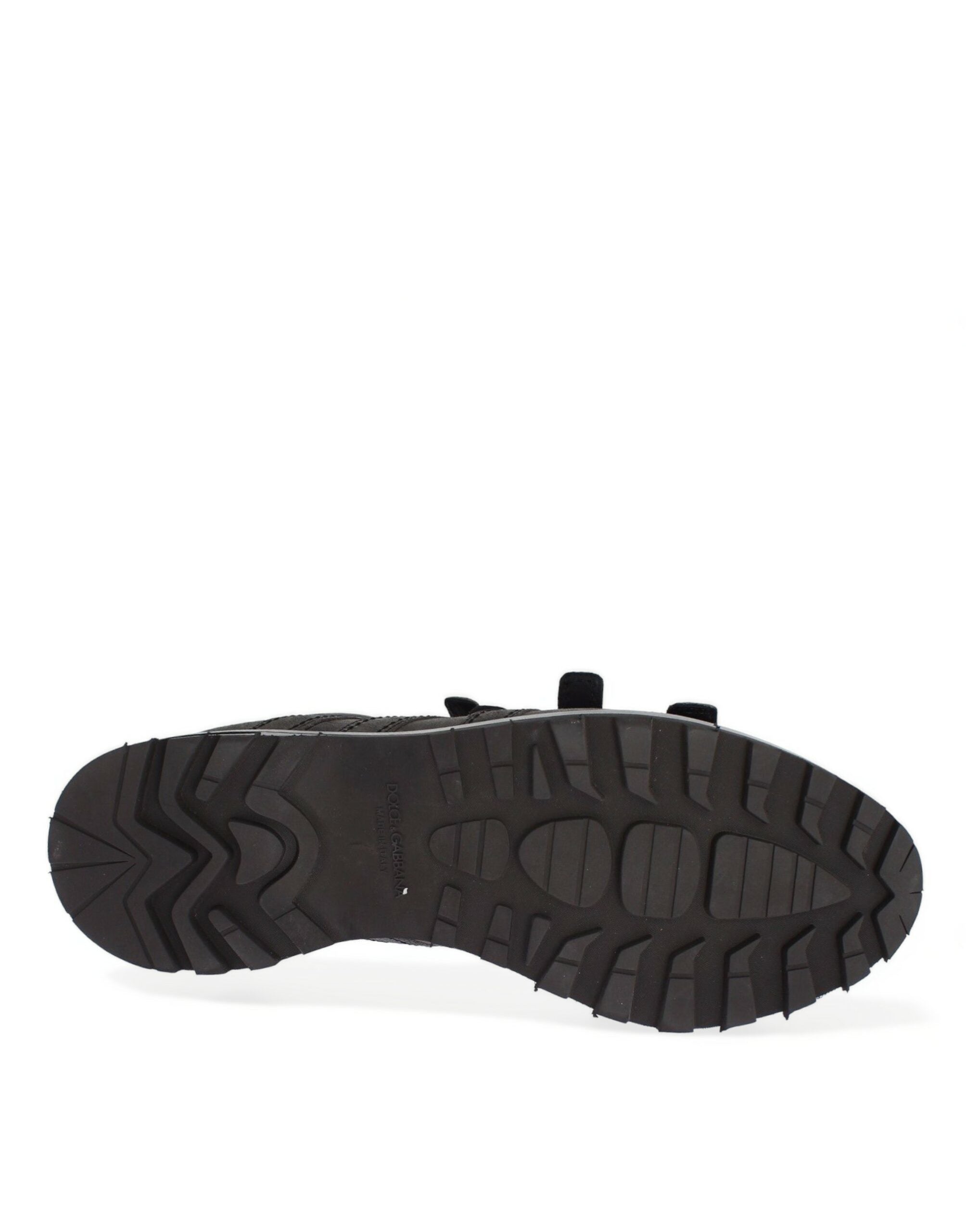 Dolce & Gabbana Gray Leather Ankle Strap Shoes Boots LUNESCAPE