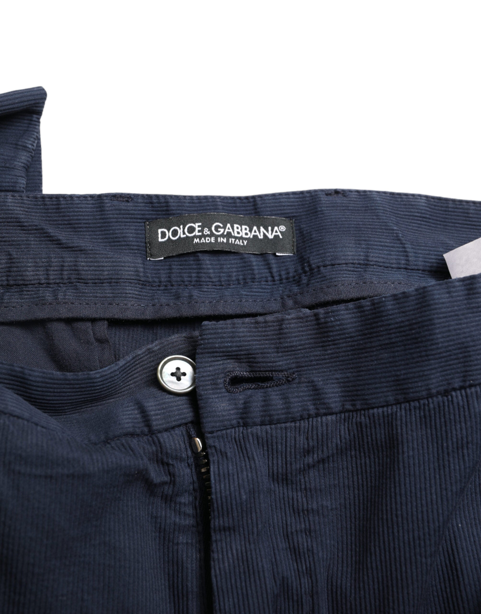 Dolce & Gabbana Elegant Dark Blue Skinny Dress Pants LUNESCAPE