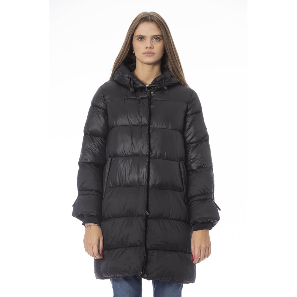 Baldinini Trend Black Nylon Women Jacket LUNESCAPE