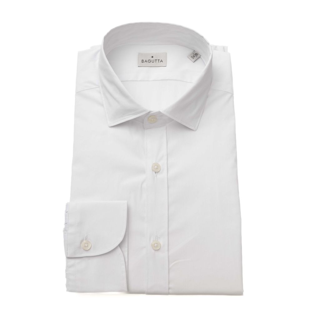 Bagutta White Cotton Men's Shirt LUNESCAPE