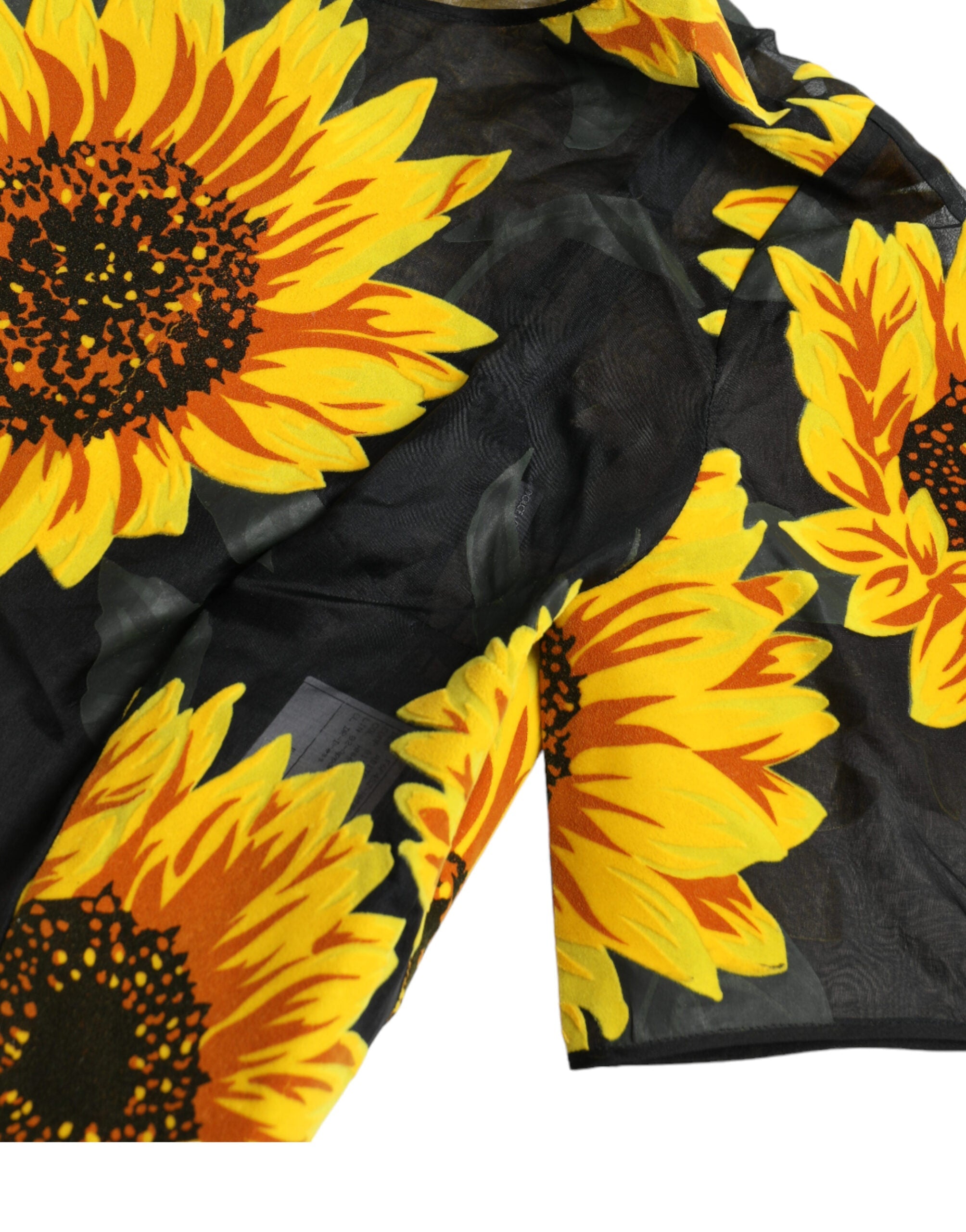 Dolce & Gabbana Summery Sunflower A-Line Midi Dress LUNESCAPE
