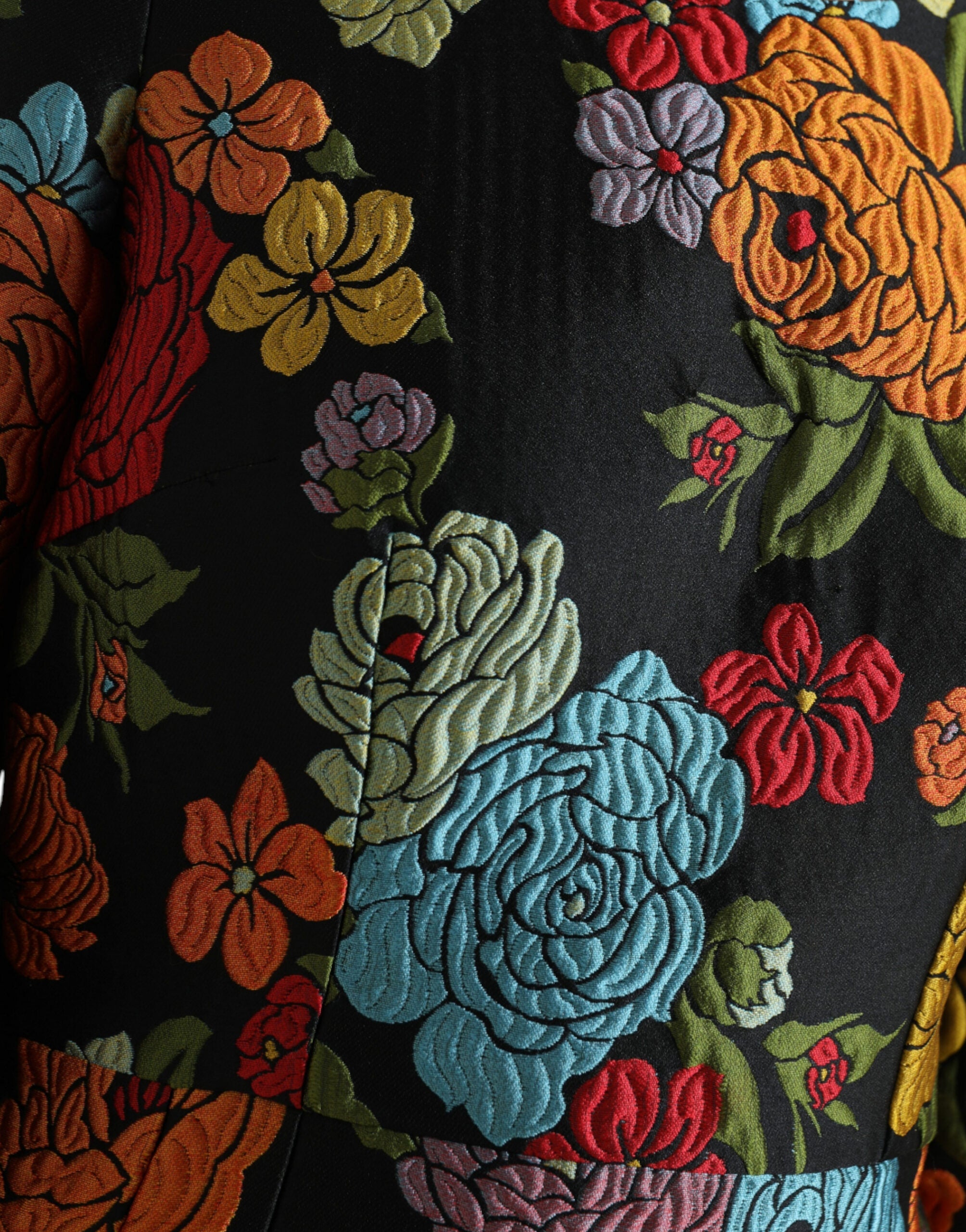 Dolce & Gabbana Elegant Floral Embroidered Pencil Dress LUNESCAPE