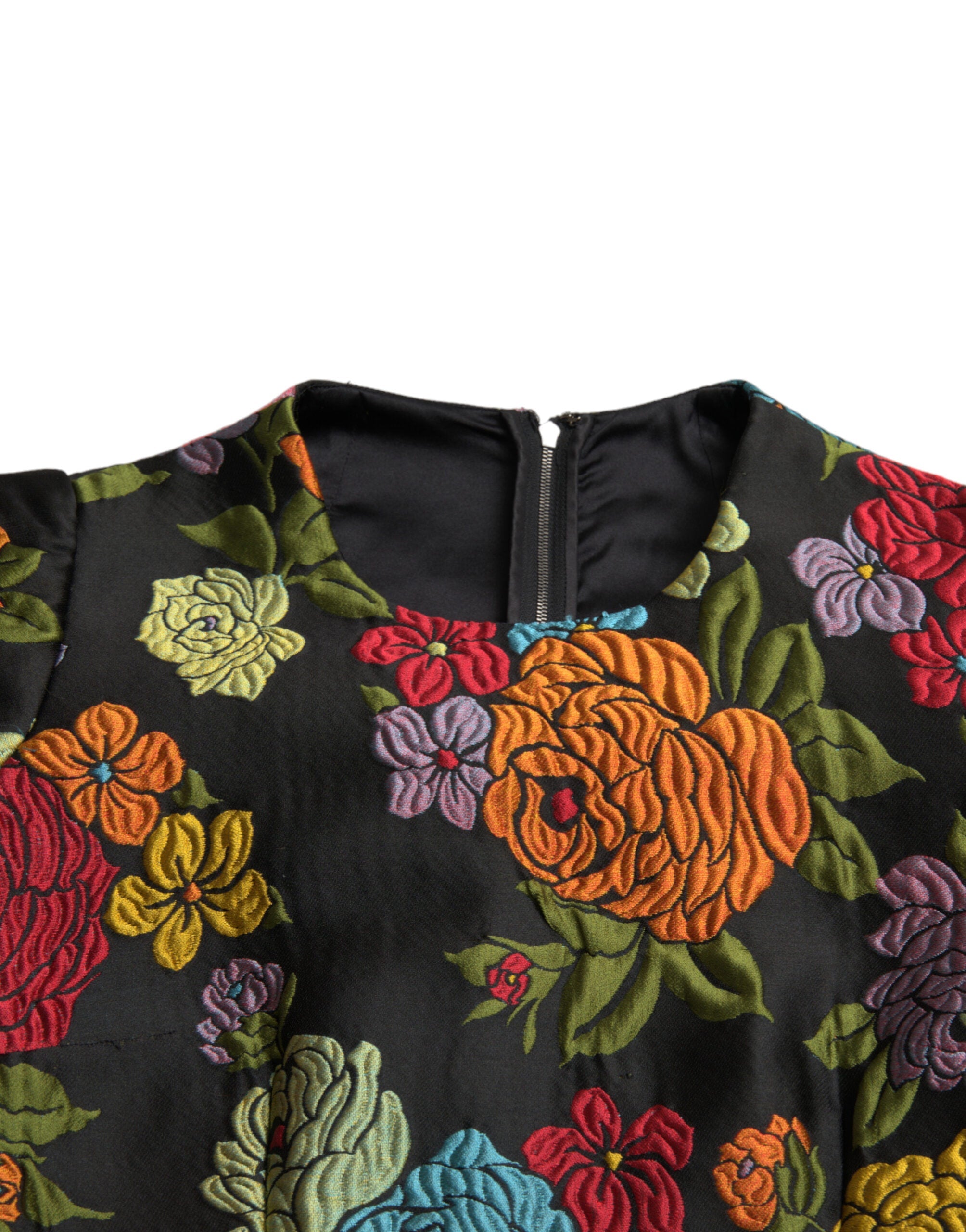 Dolce & Gabbana Elegant Floral Embroidered Pencil Dress LUNESCAPE