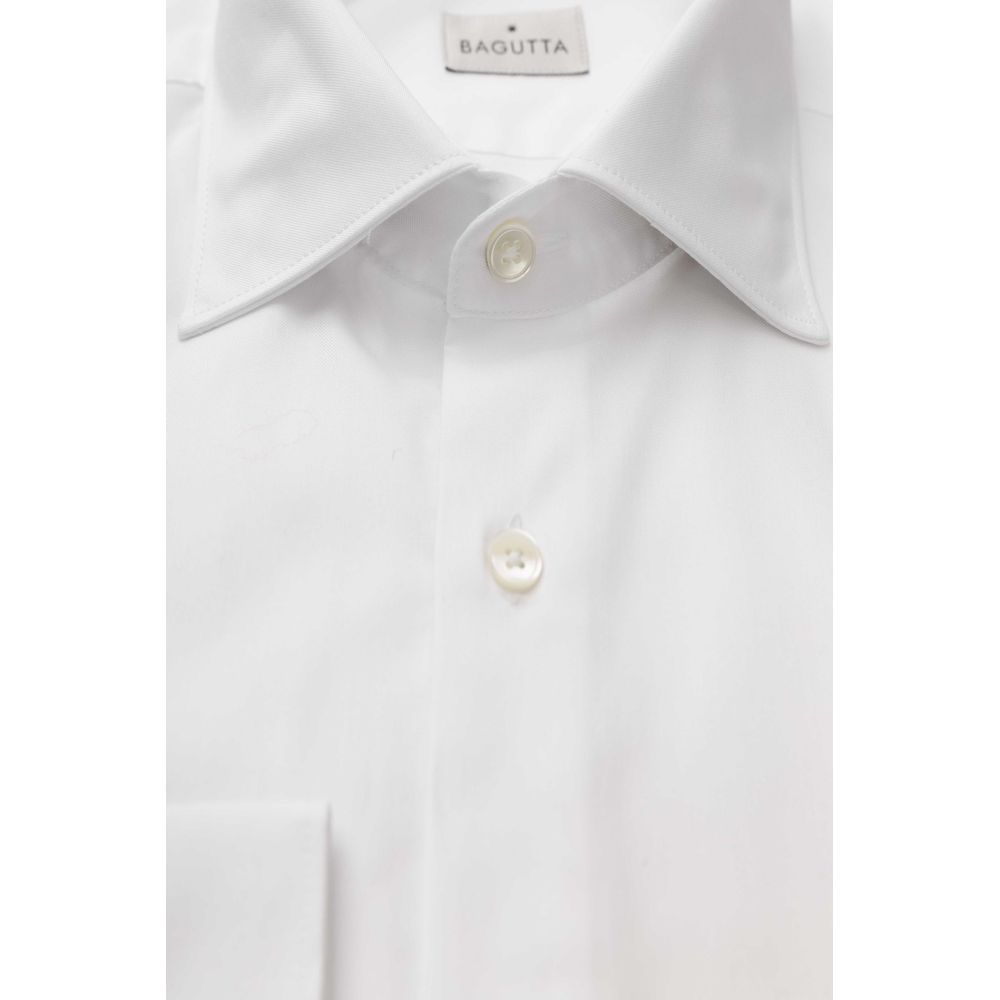 Bagutta White Cotton Men Shirt LUNESCAPE