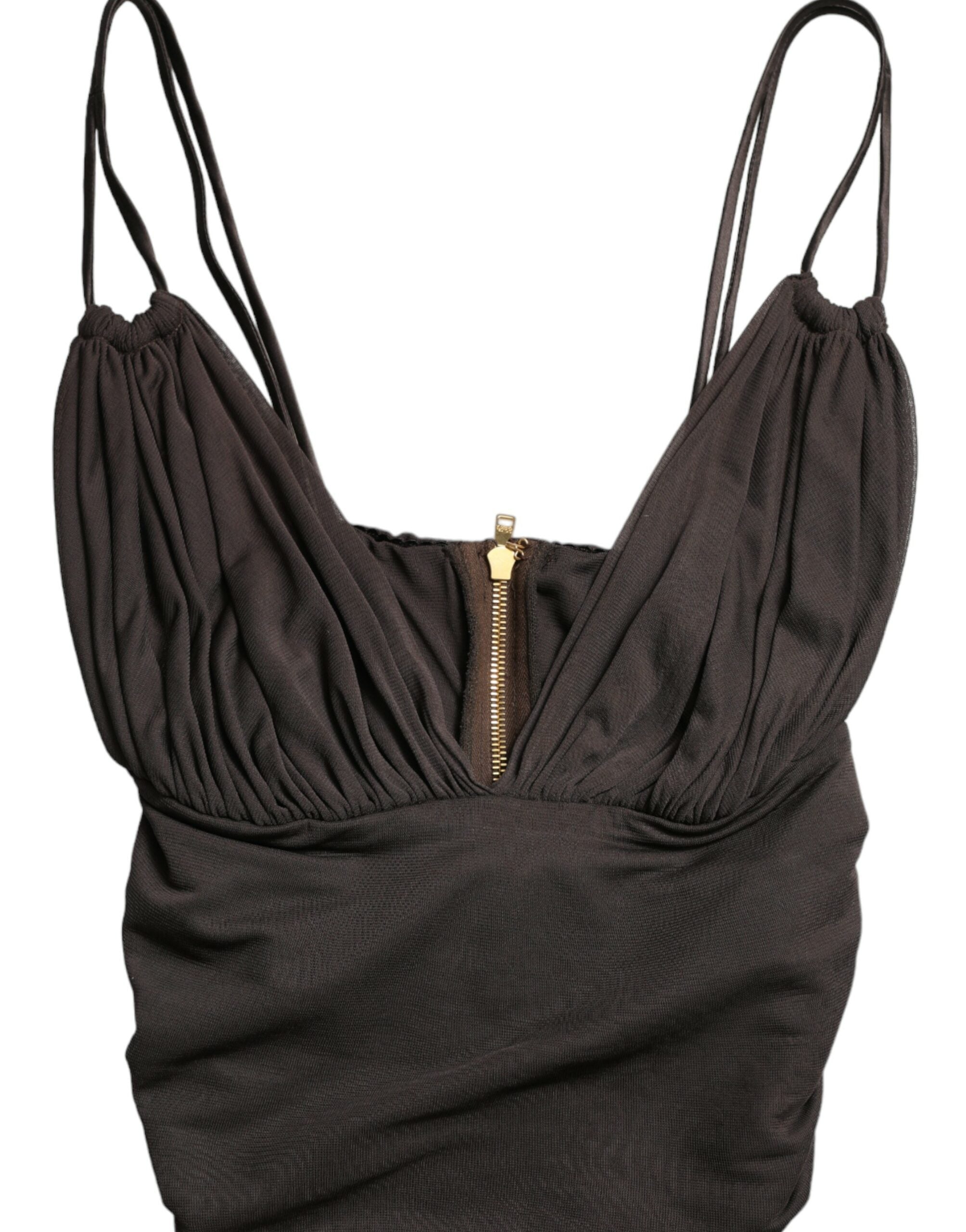 Dolce & Gabbana Elegant Sleeveless Cropped Tank Top LUNESCAPE
